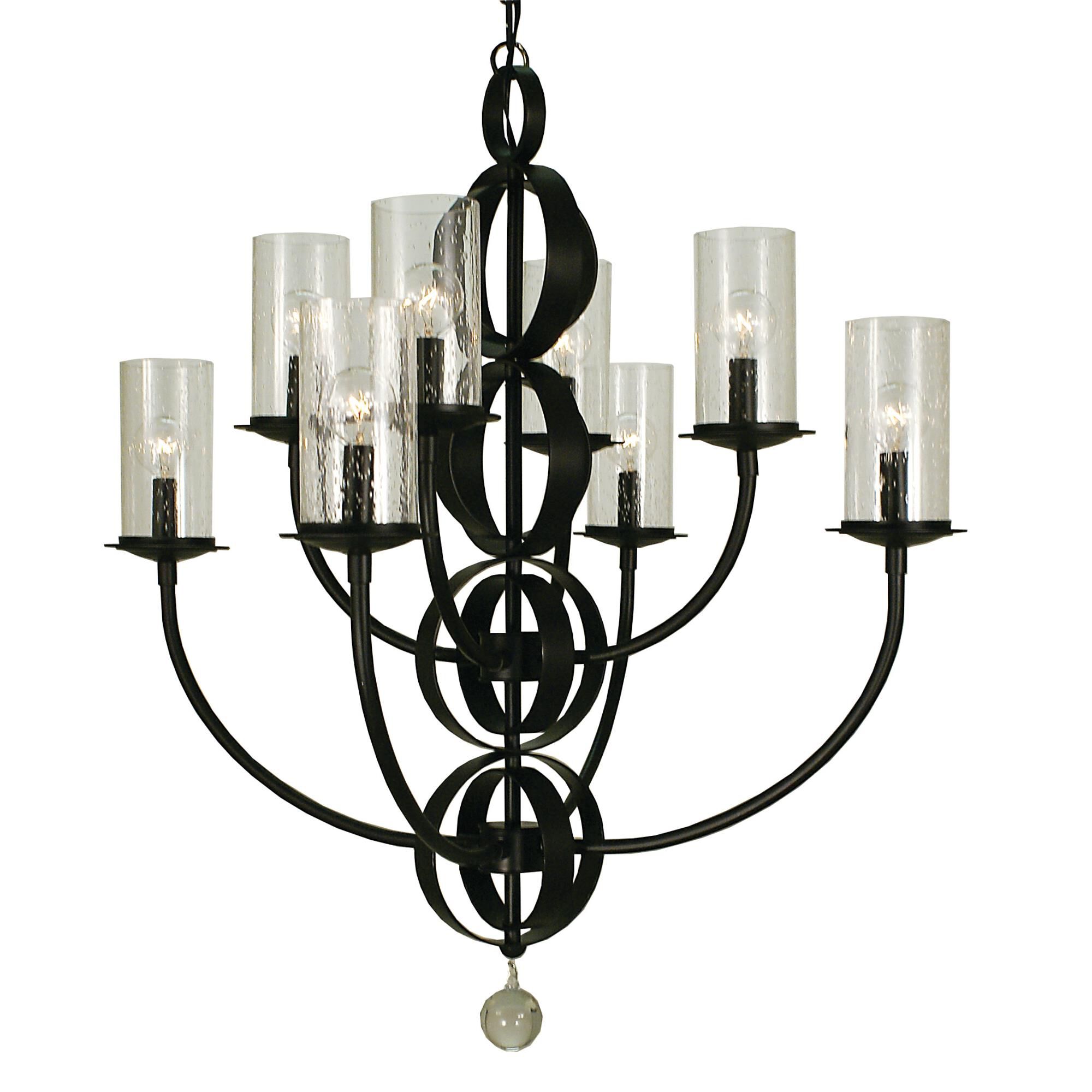 Shown with Clear Seedy Glass Cylinder shade