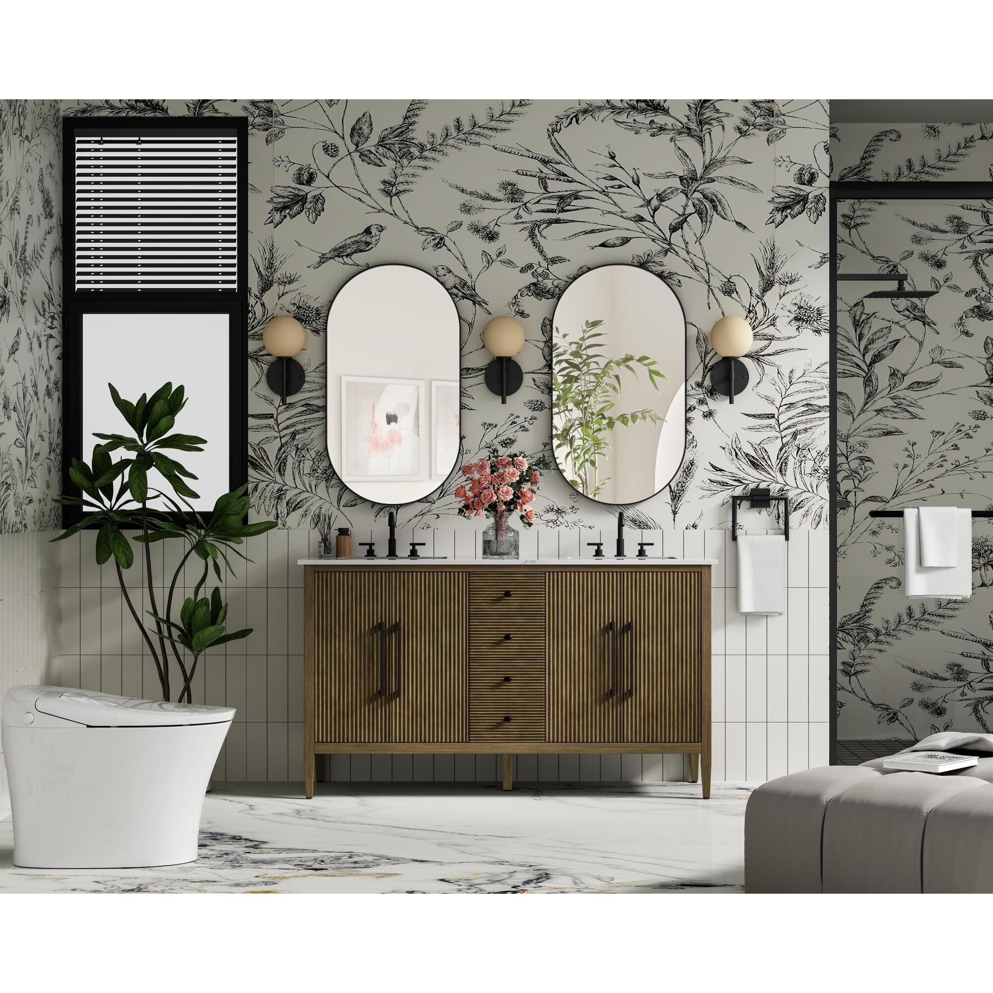 Blakely 60 Inch Bath Vanity by Elegant Dcor