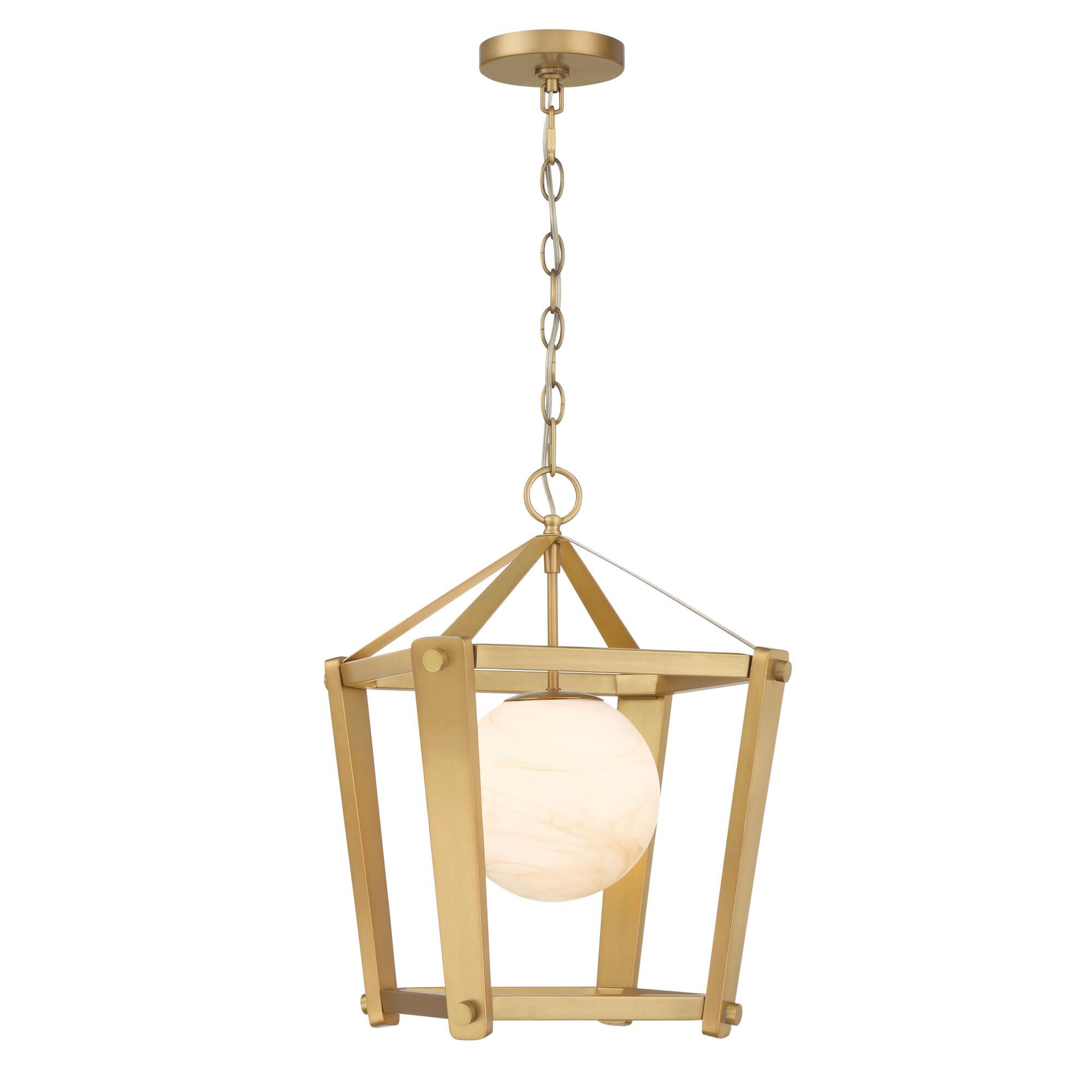 Shown in Legacy Brass finish and Amber Swirl glass and Etched Opal Glass shade