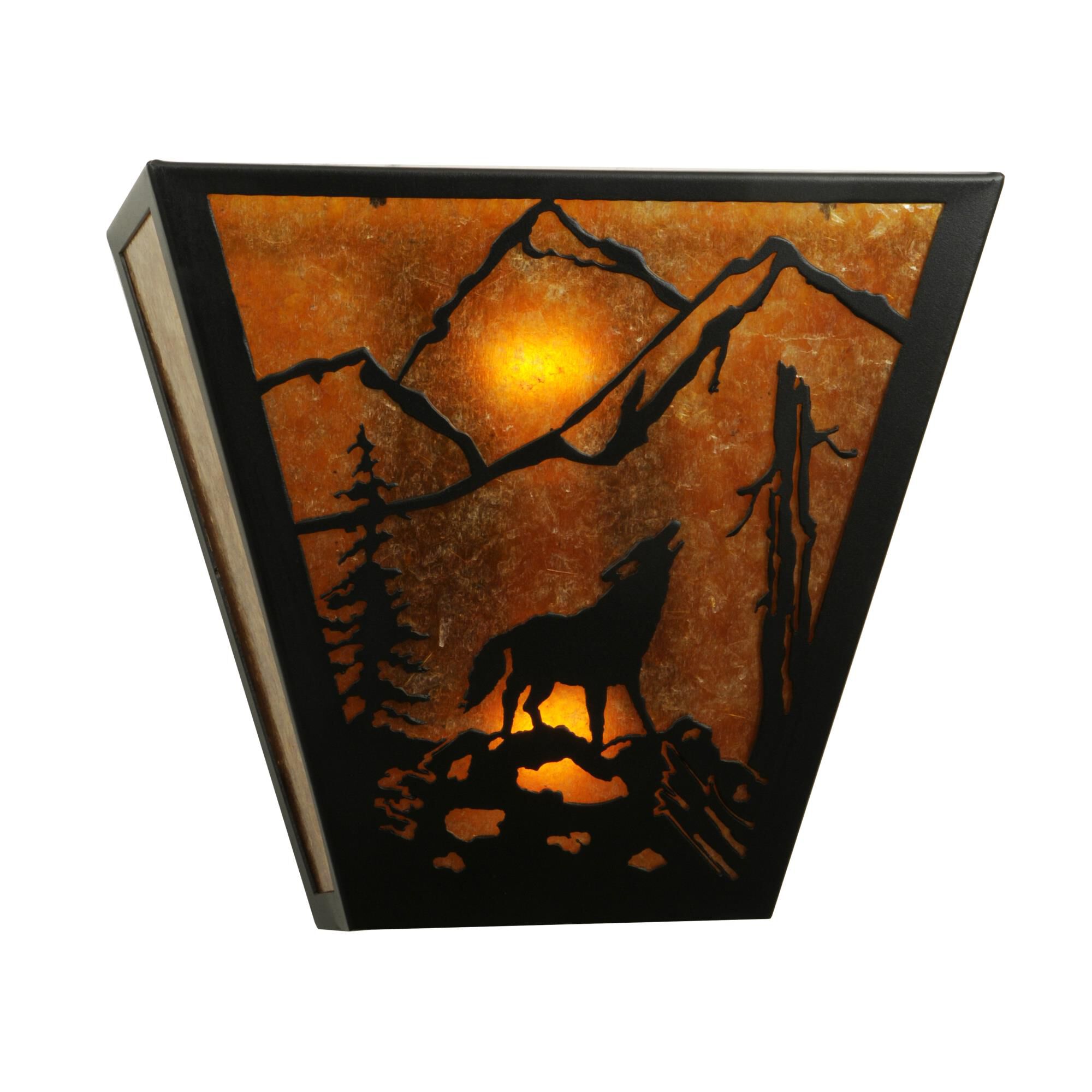 Lone Wolf 13 Inch Wall Sconce by Meyda Lighting