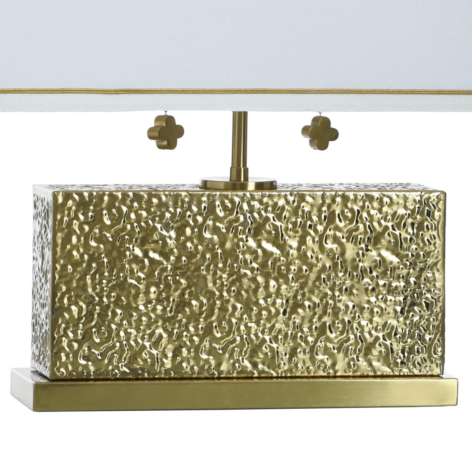 Shown in Hammered Steel finish and Off-White shade