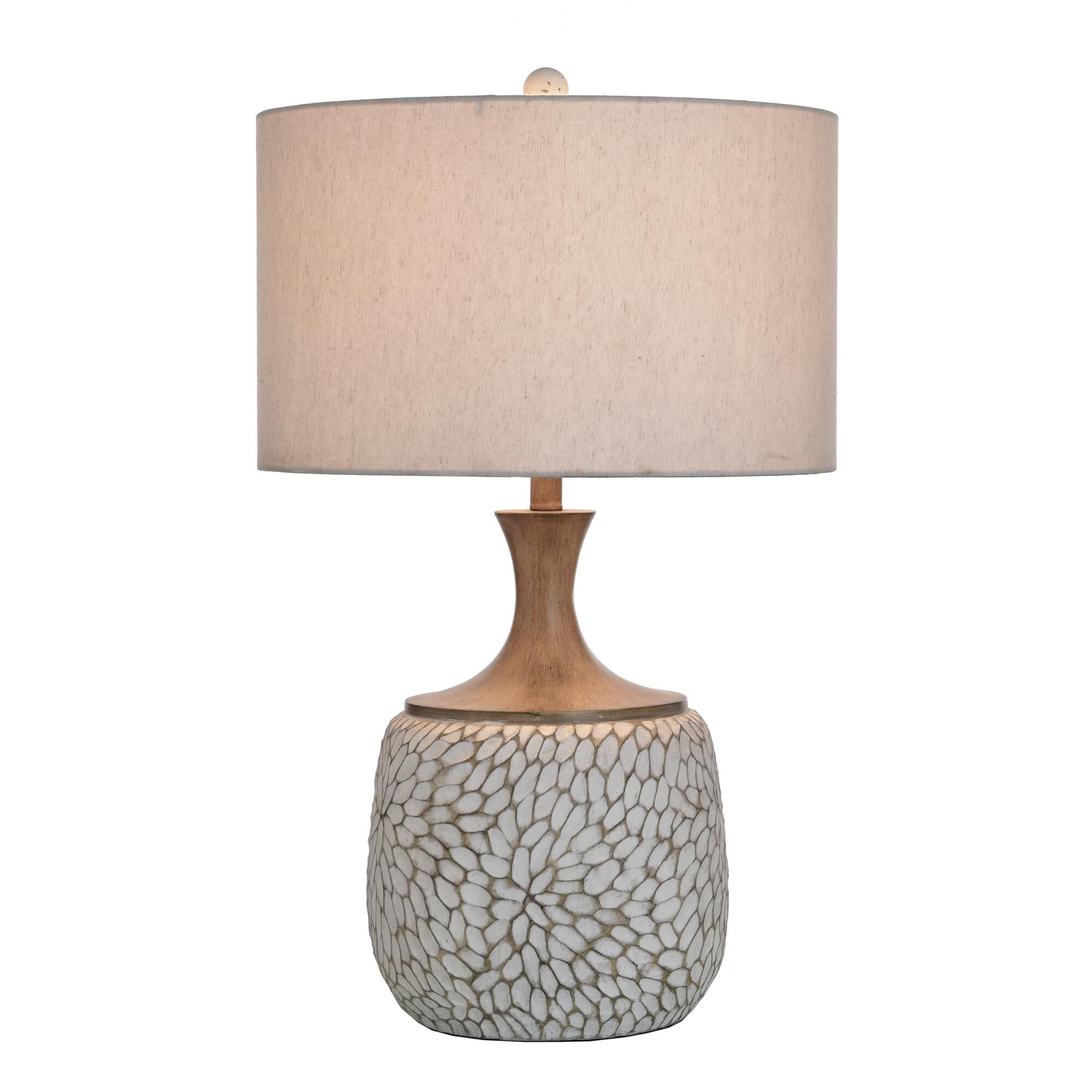 Shown in Brushed Brown, White, Cream finish and Cream Cotton and Polyester Blend shade