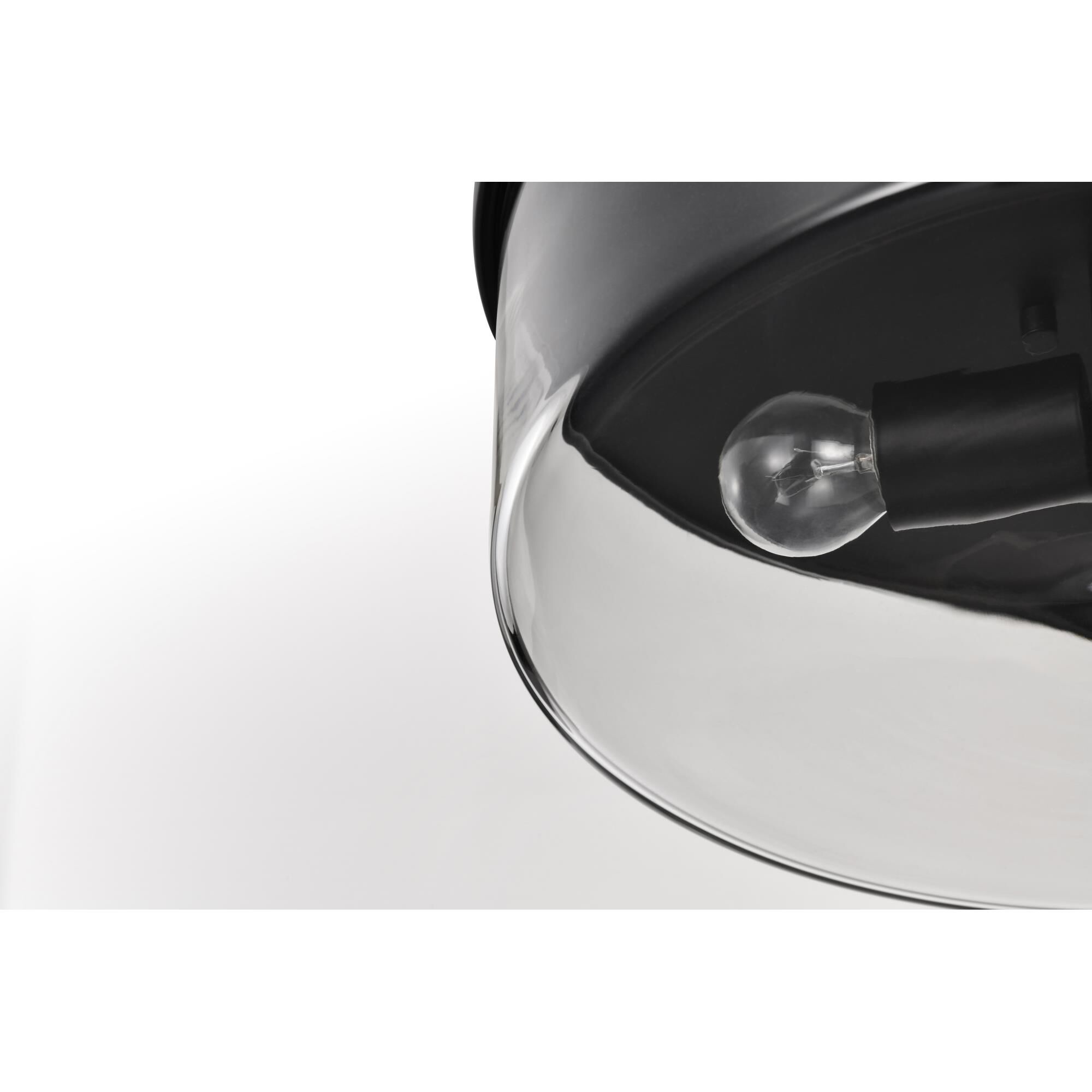 Shown in Matte Black finish and Clear glass