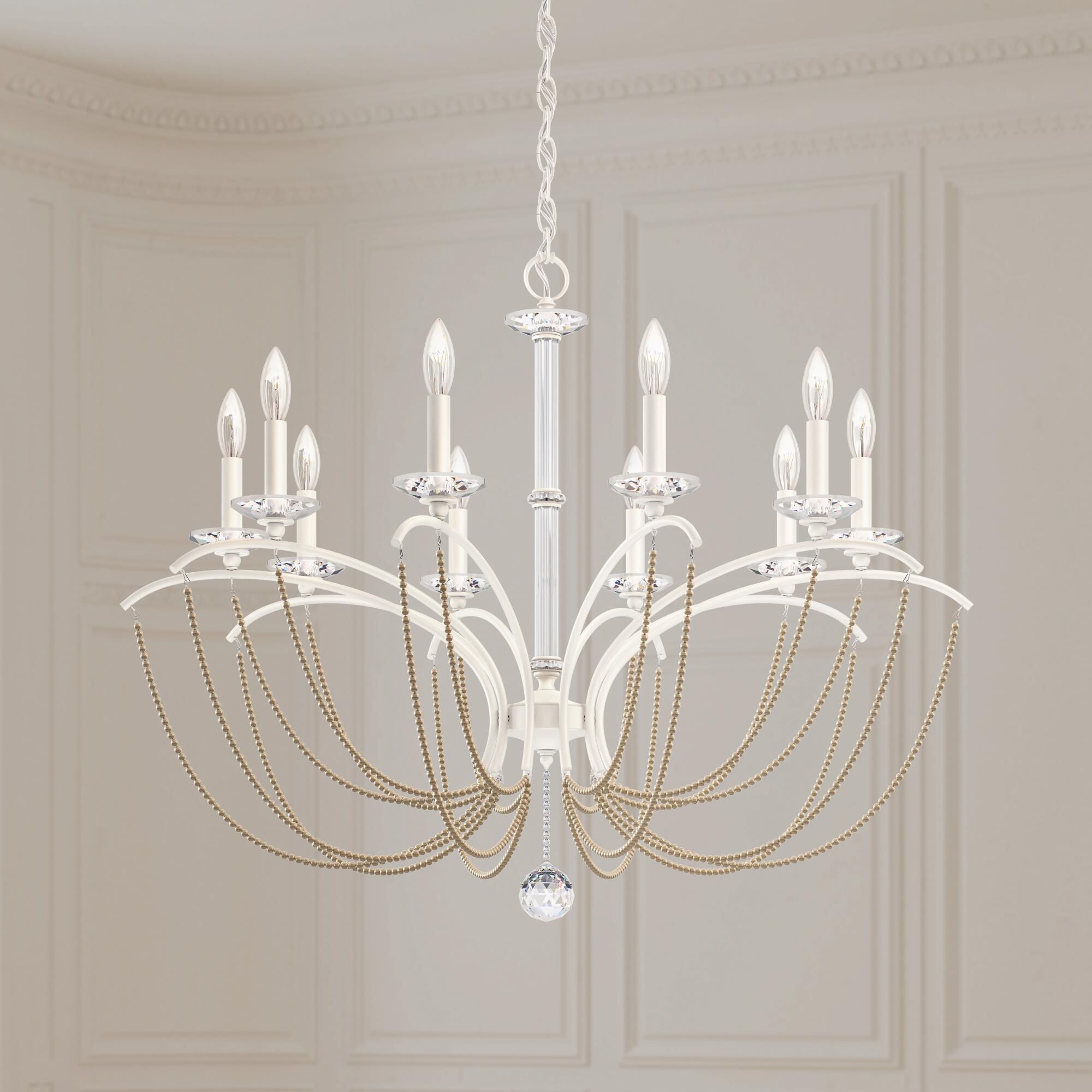 Priscilla 10 Light Chandelier by Schonbek