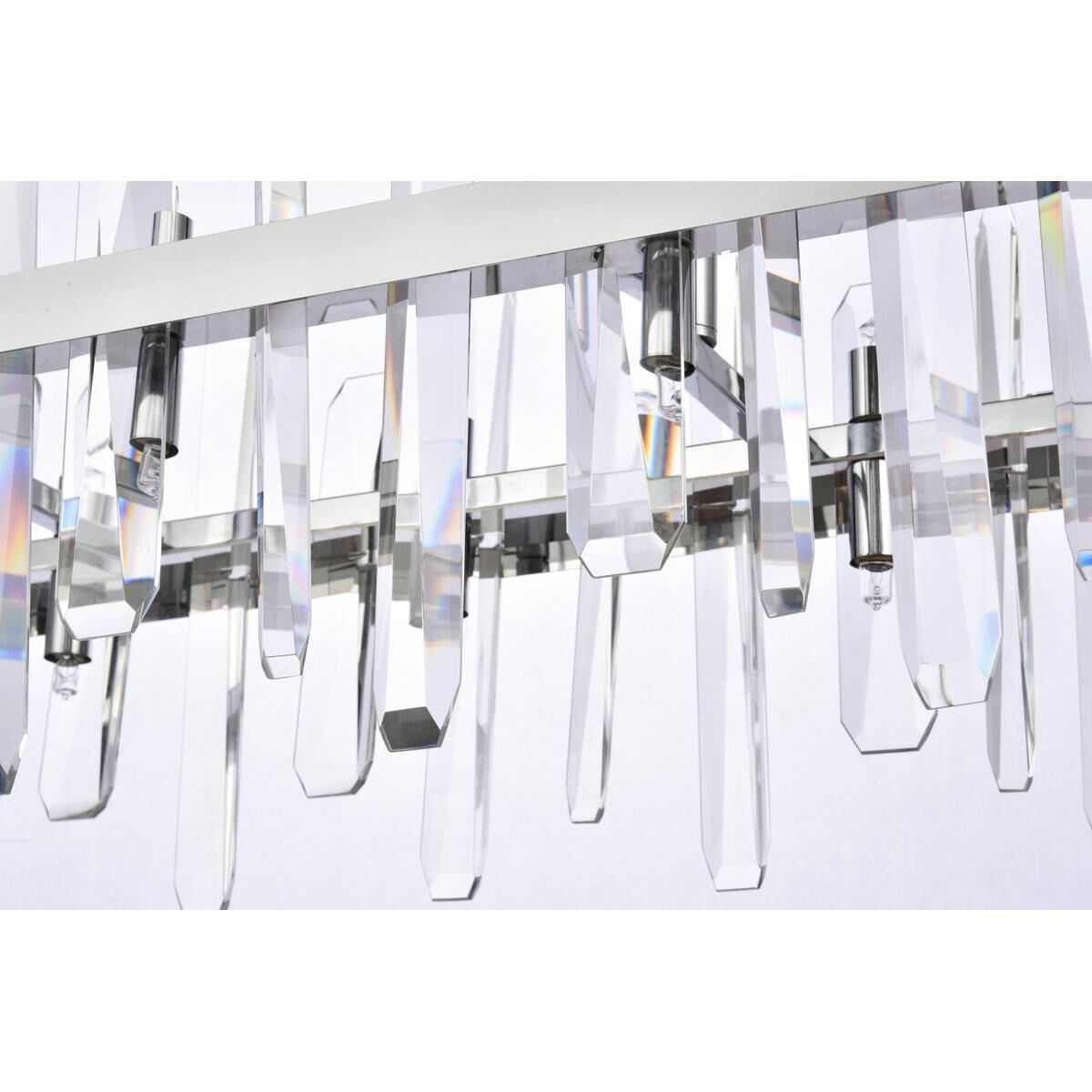 Serena 36 Inch 20 Light Linear Suspension Light by Elegant Lighting