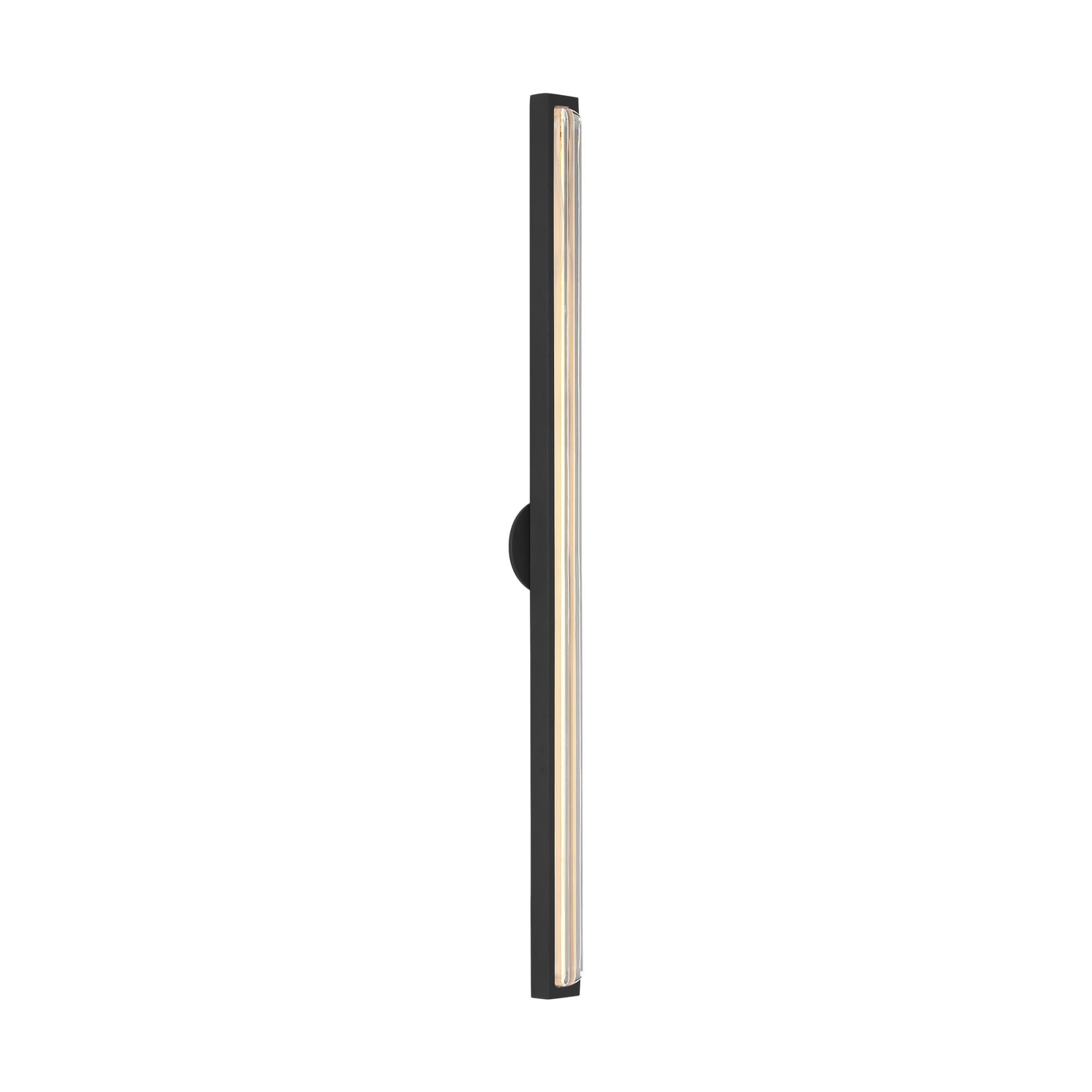 Shown in Nightshade Black finish and Clear Crystal glass