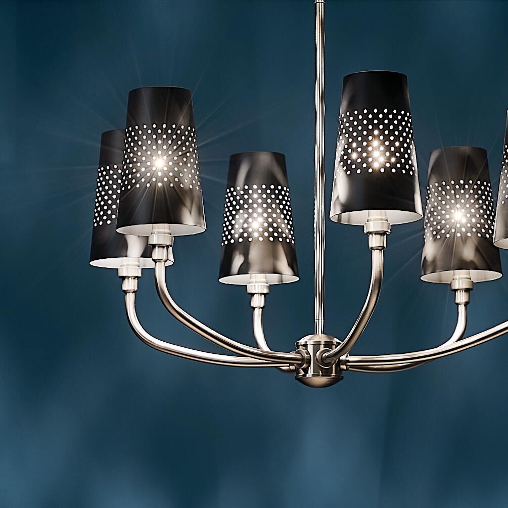 Shown in Classic Pewter finish and Metal and Bell shade