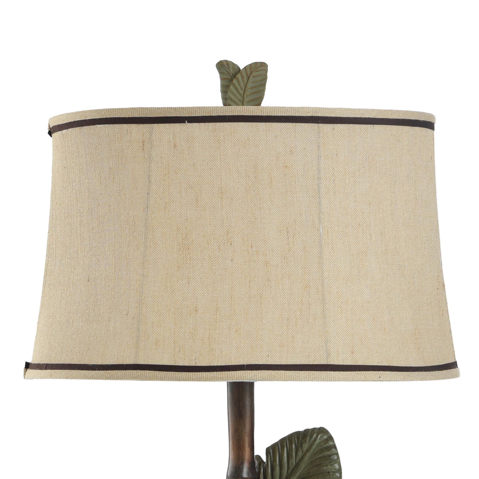 Shown in Wentworth Bronze And Gray finish and Beige Softback Fabric shade