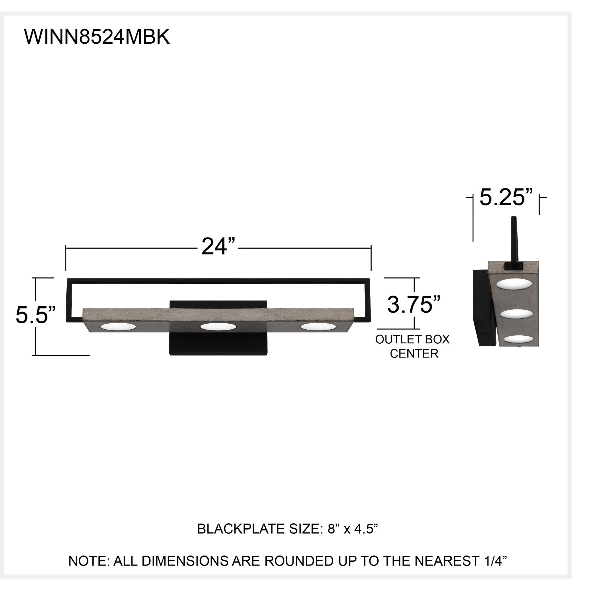 Quoizel Winnett 24 Inch LED Bath Vanity Light