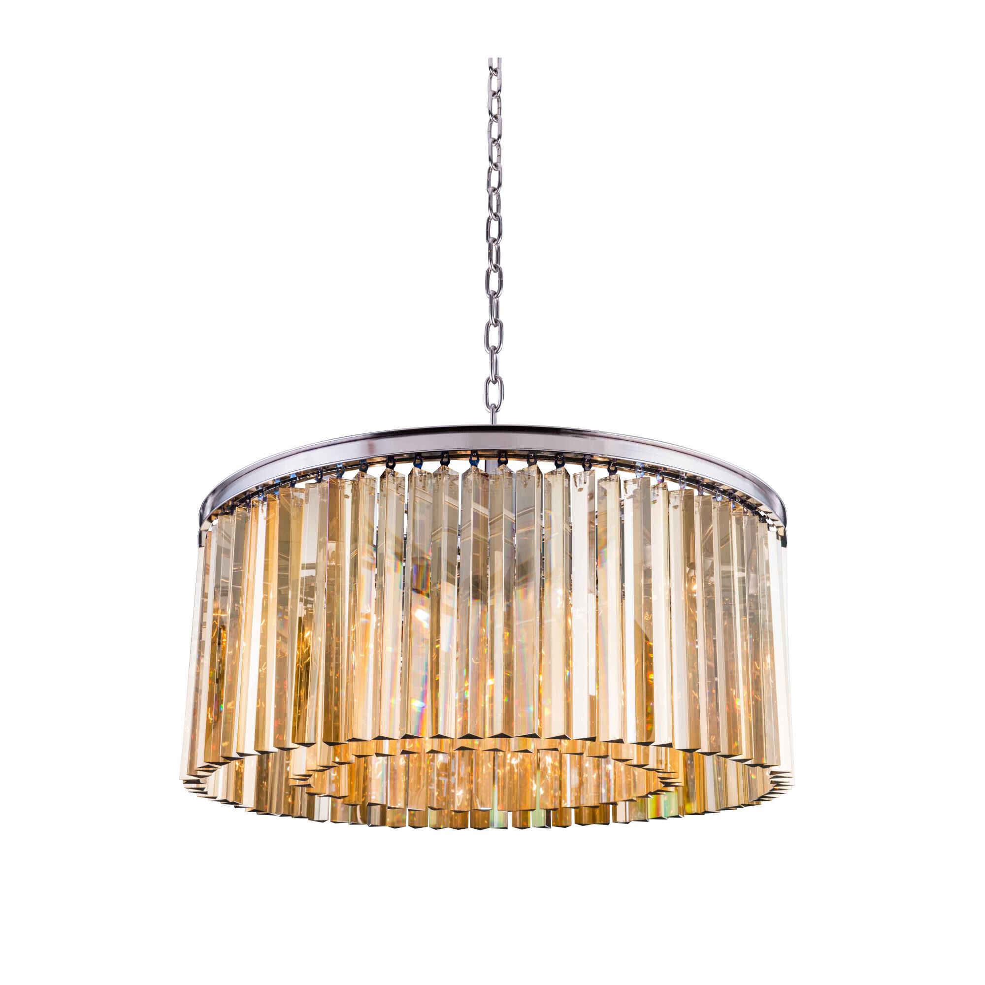 Sydney 31 Inch 8 Light Chandelier by Elegant Lighting