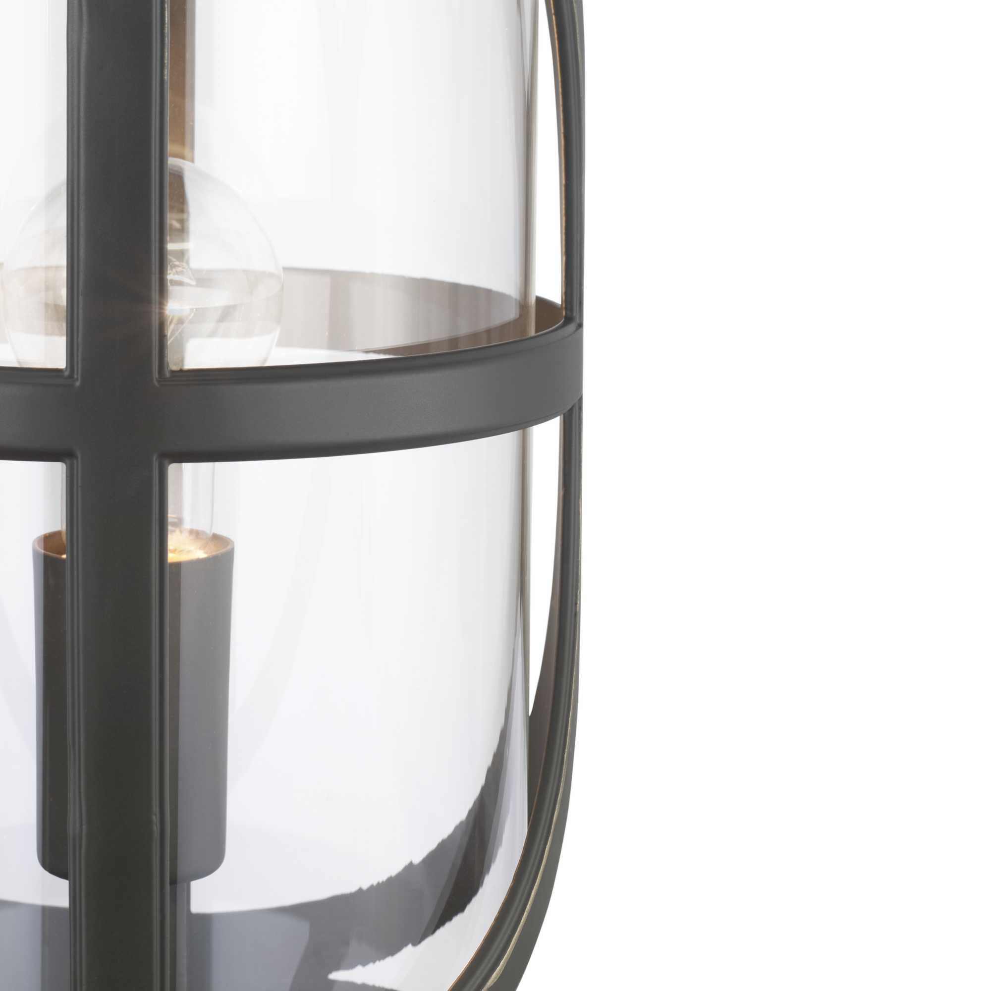 Shown in Antique Bronze finish and Clear glass