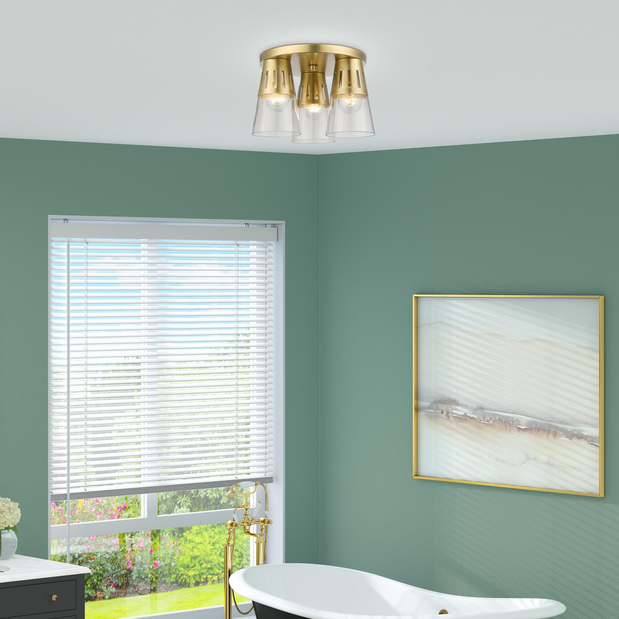 Bennington 3 Light Flush Mount by Livex Lighting