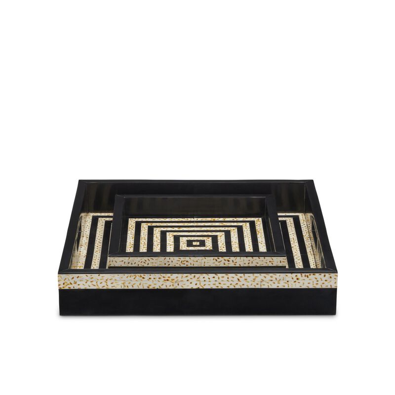 Taurus Tray Set of 2 Tray by Currey and Company