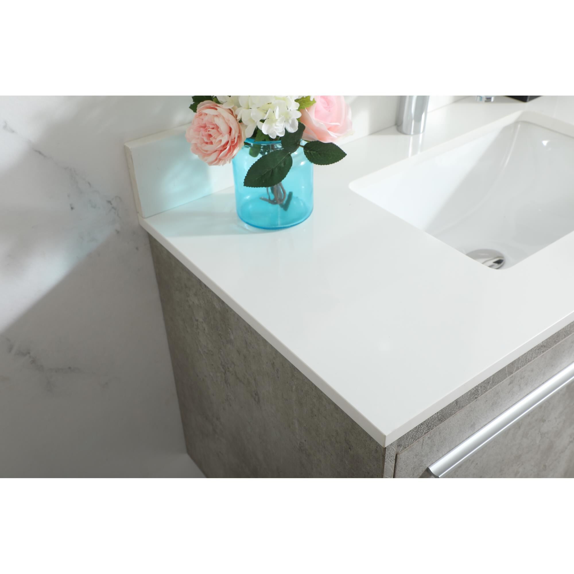 Shown in Concrete Grey finish