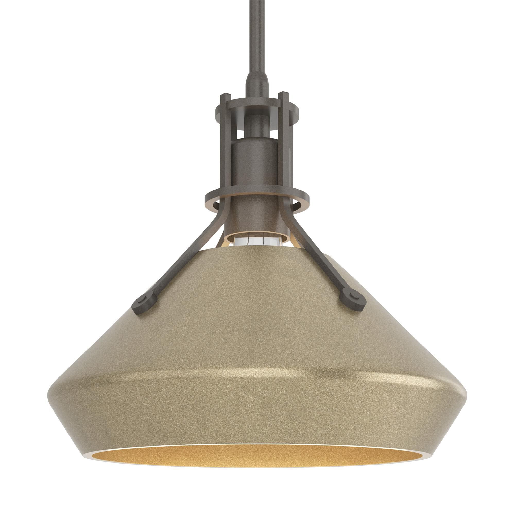 Shown in Dark Smoke finish and Soft Gold  accent