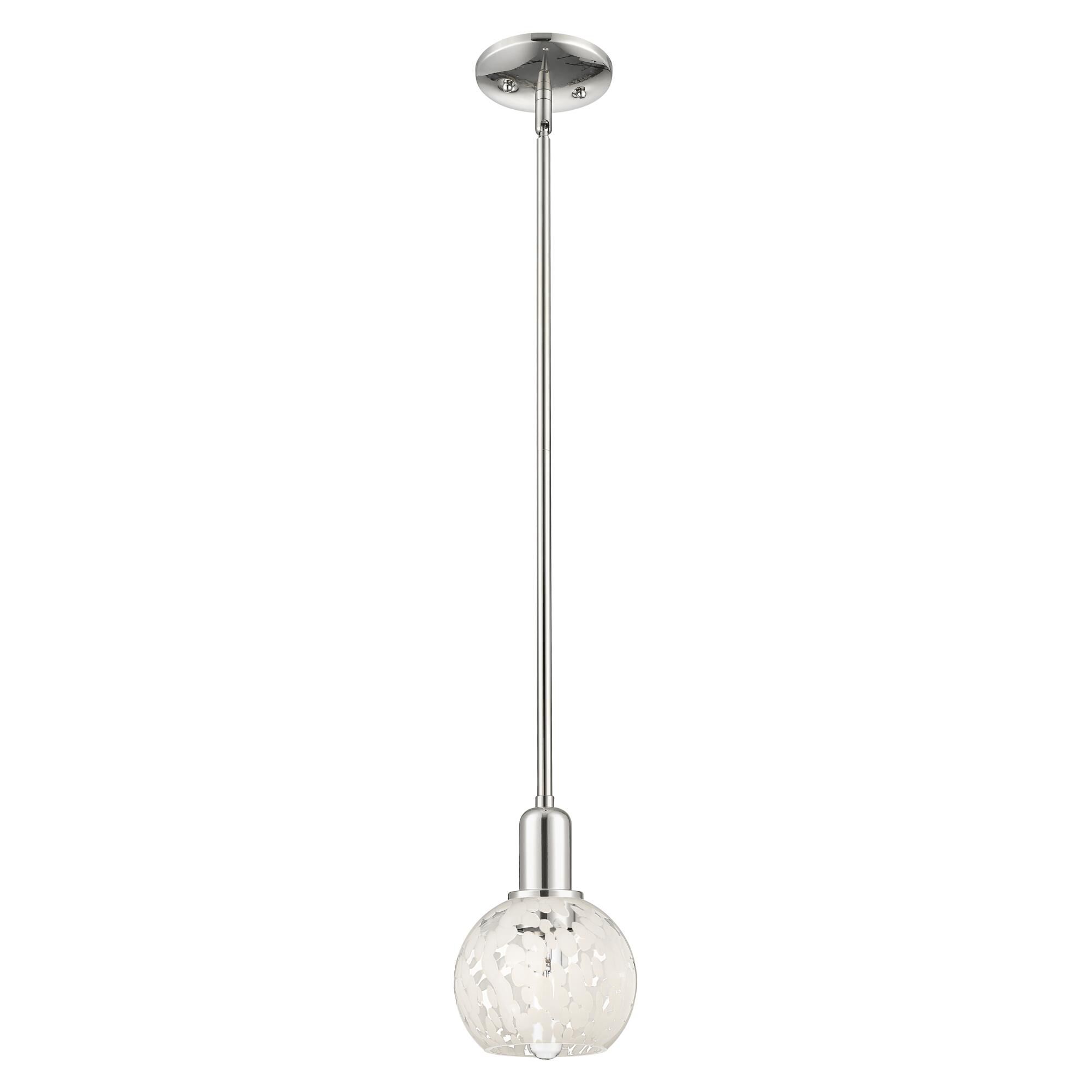 Bruno Marashlian White Mouchette 6 Inch Mini Pendant by Innovations Lighting
