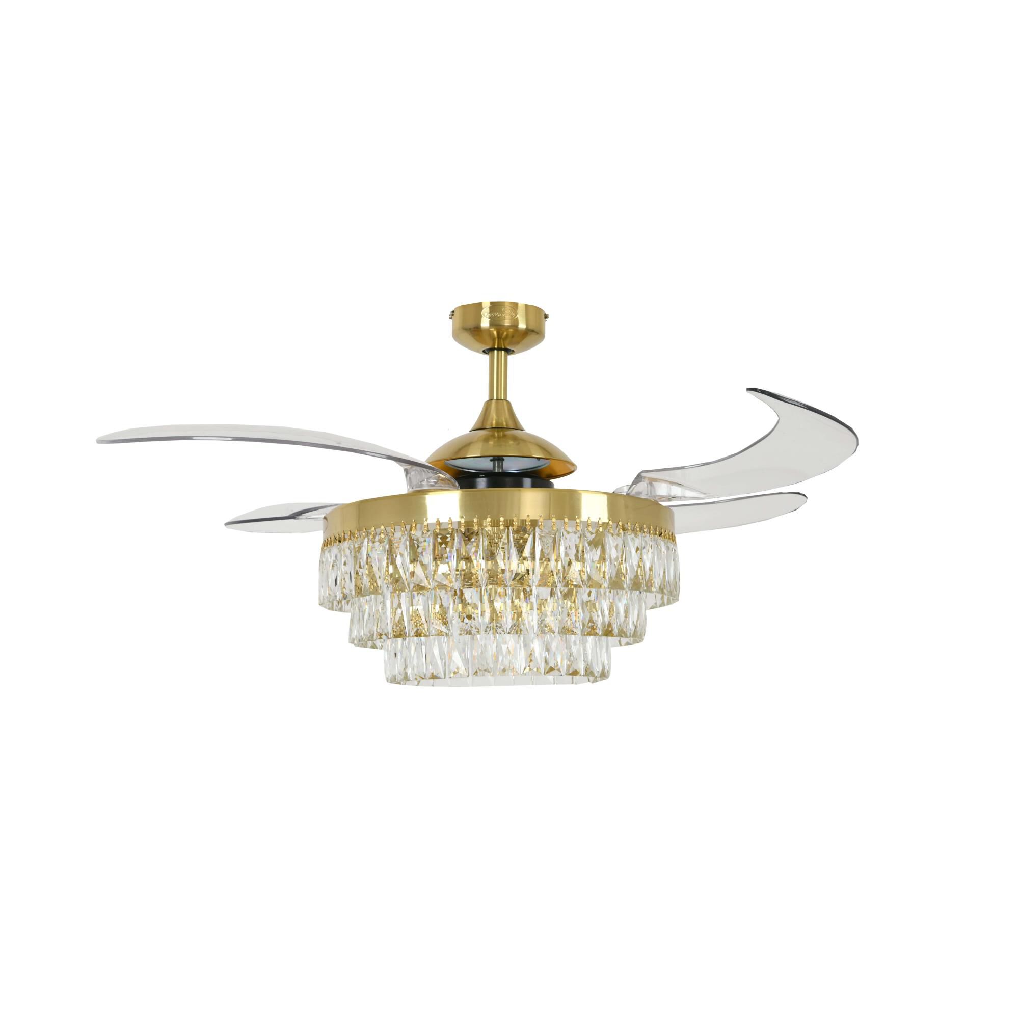 Veil Chandelier Ceiling Fan by Beacon Lighting