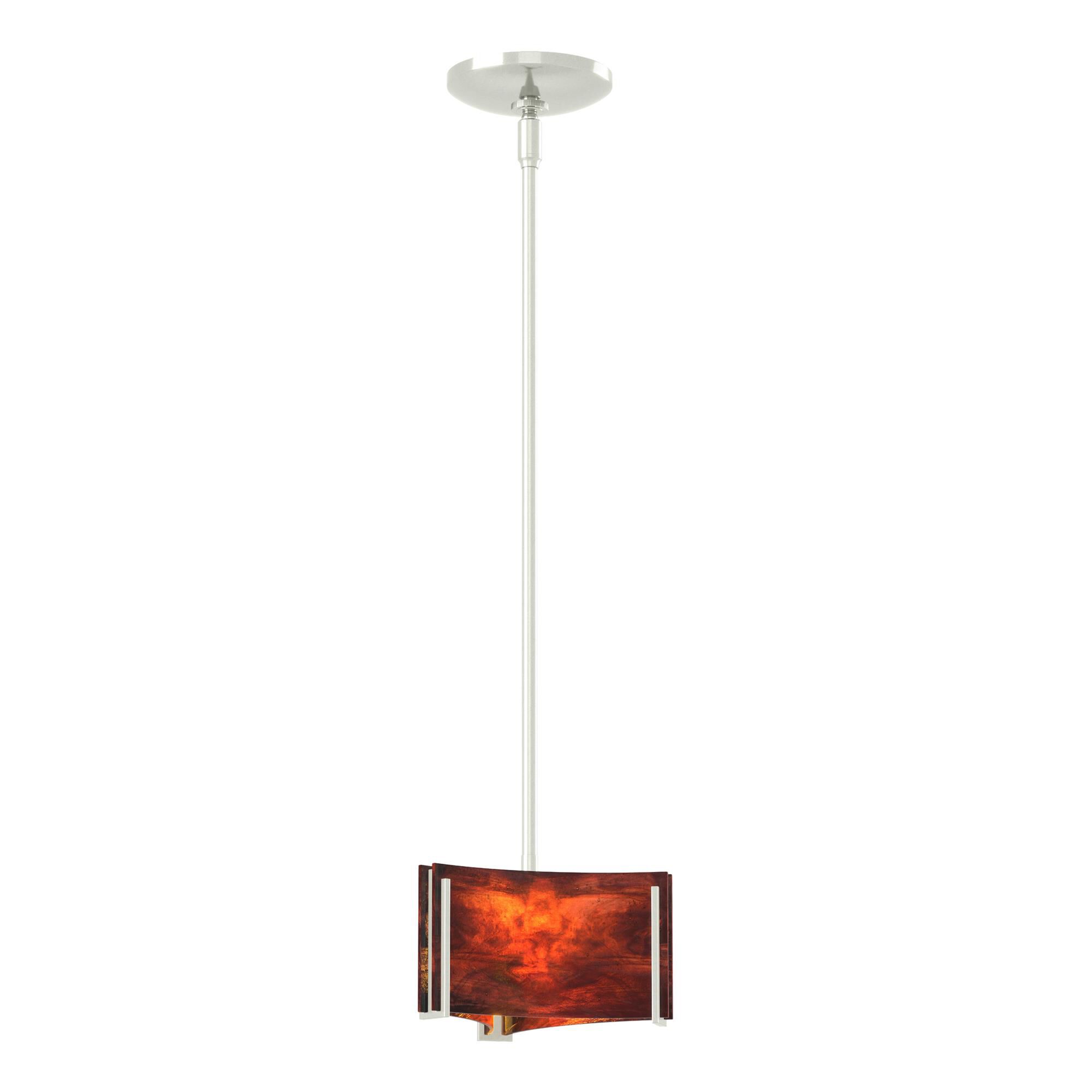 Shown in Sterling finish and Topaz glass