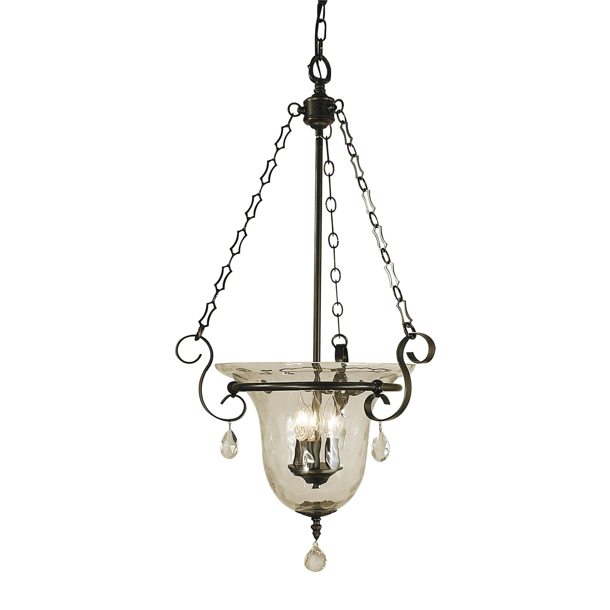 Shown with Clear Mottled Glass shade