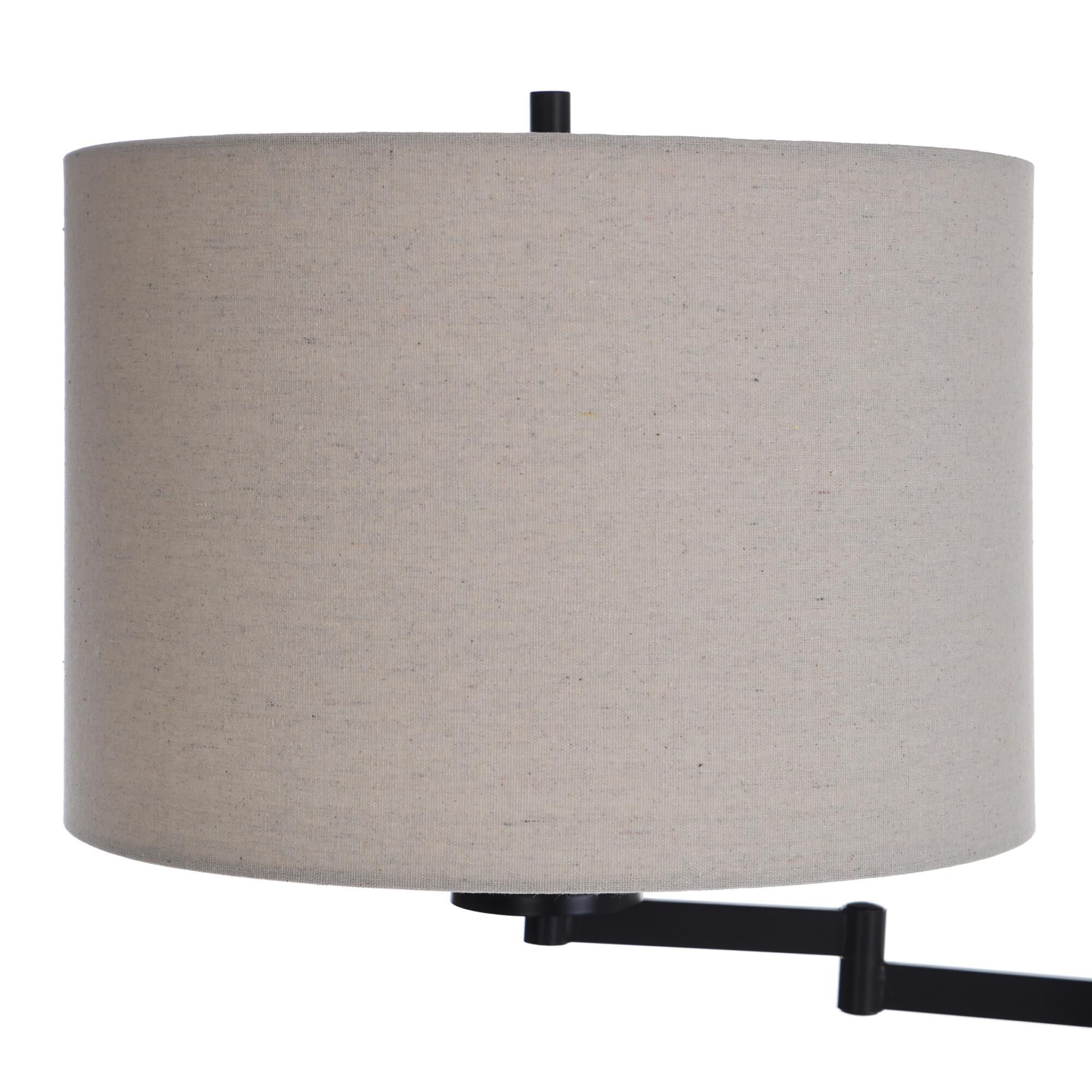 Shown in Madison Bronze finish and Beige Hardback Fabric shade