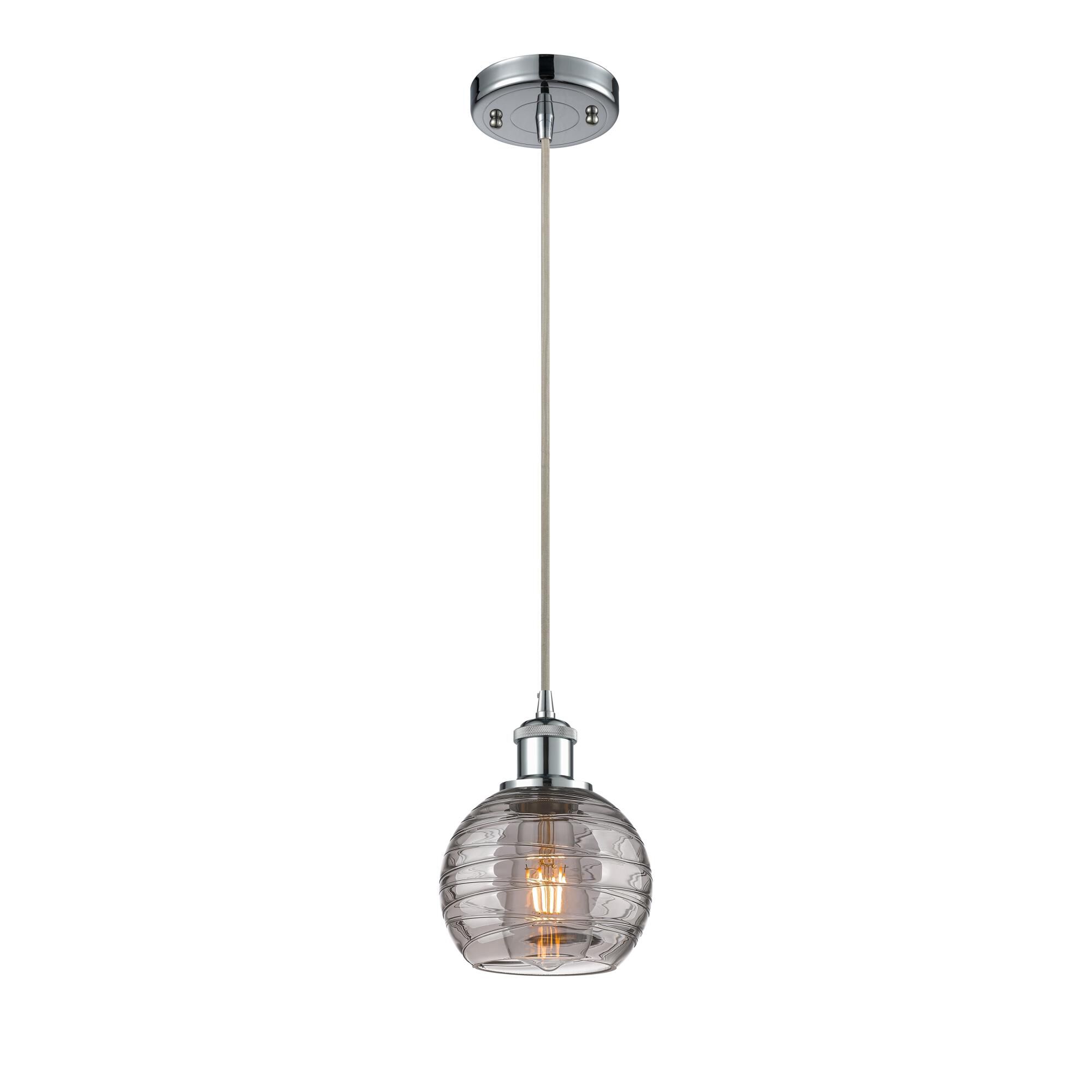 Bruno Marashlian Athens Deco Swirl 6 Inch Mini Pendant by Innovations Lighting