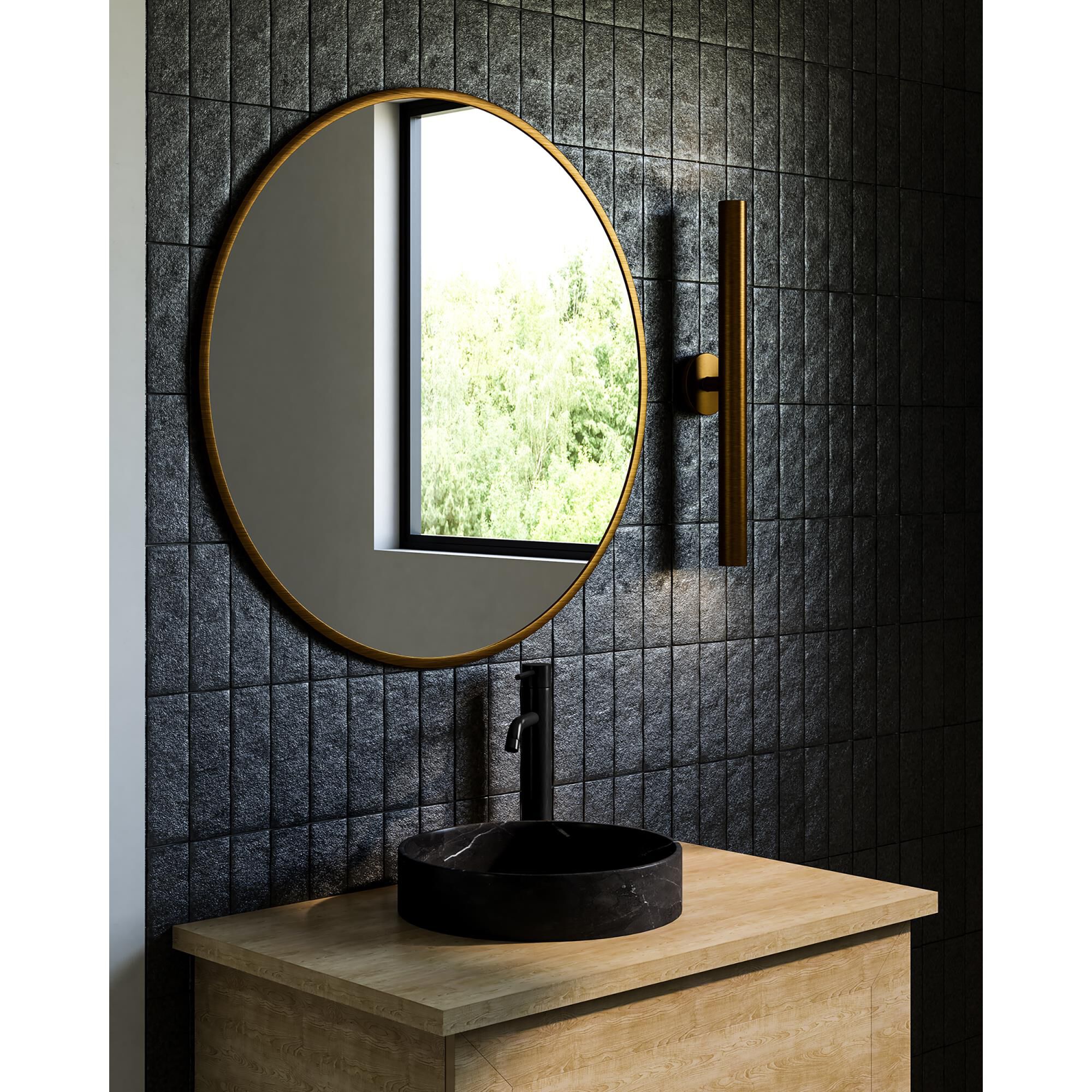 Shown in Vintage Brass finish and Aluminum Baffle shade