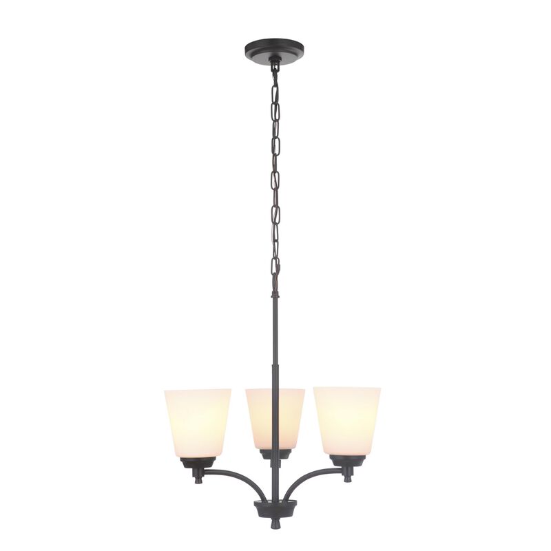 Tyler 19 Inch 3 Light Mini Chandelier by Craftmade