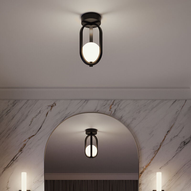 Milan 7 Inch Semi Flush Mount by AFX Lighting