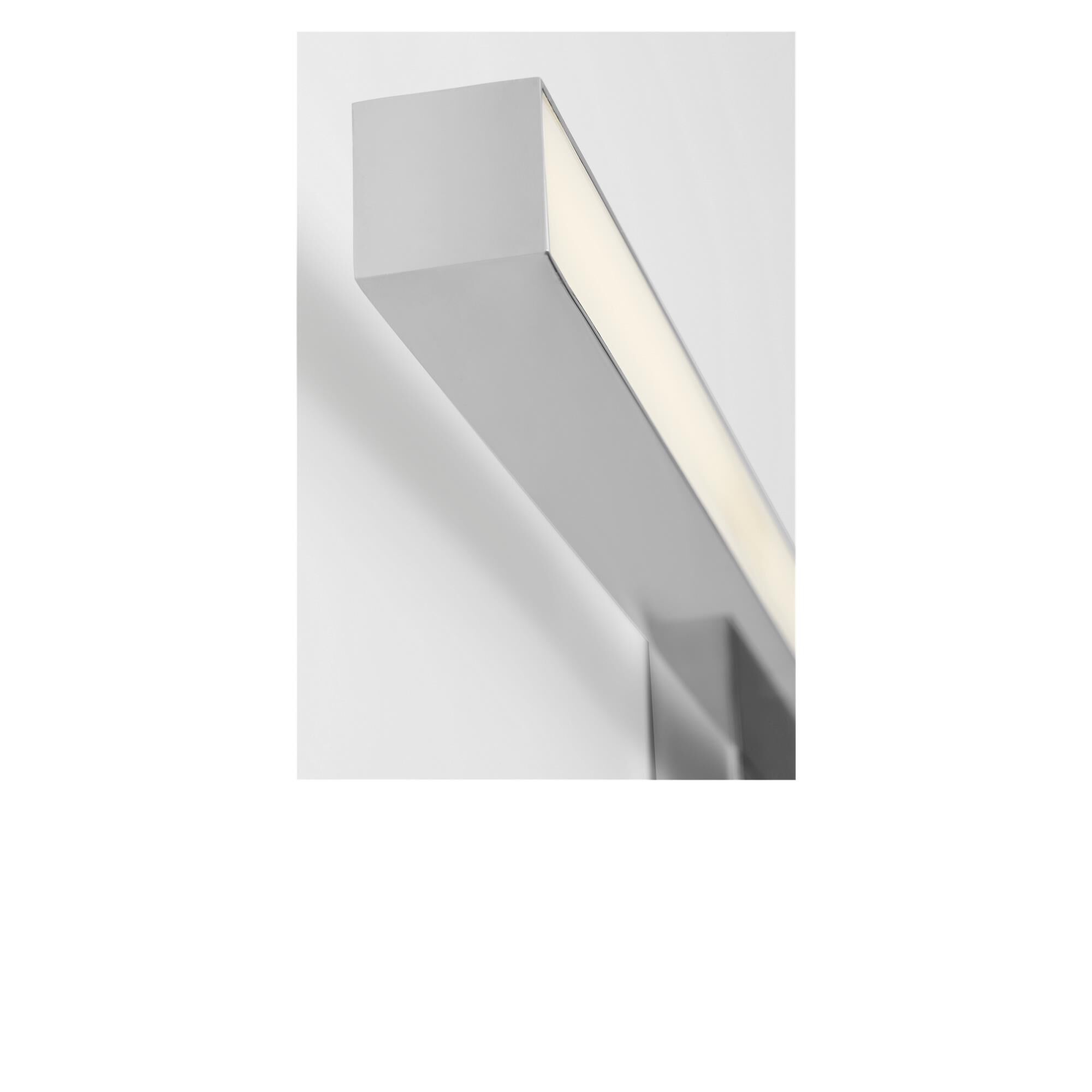 Shown in Chrome finish and White Polycarbonate shade