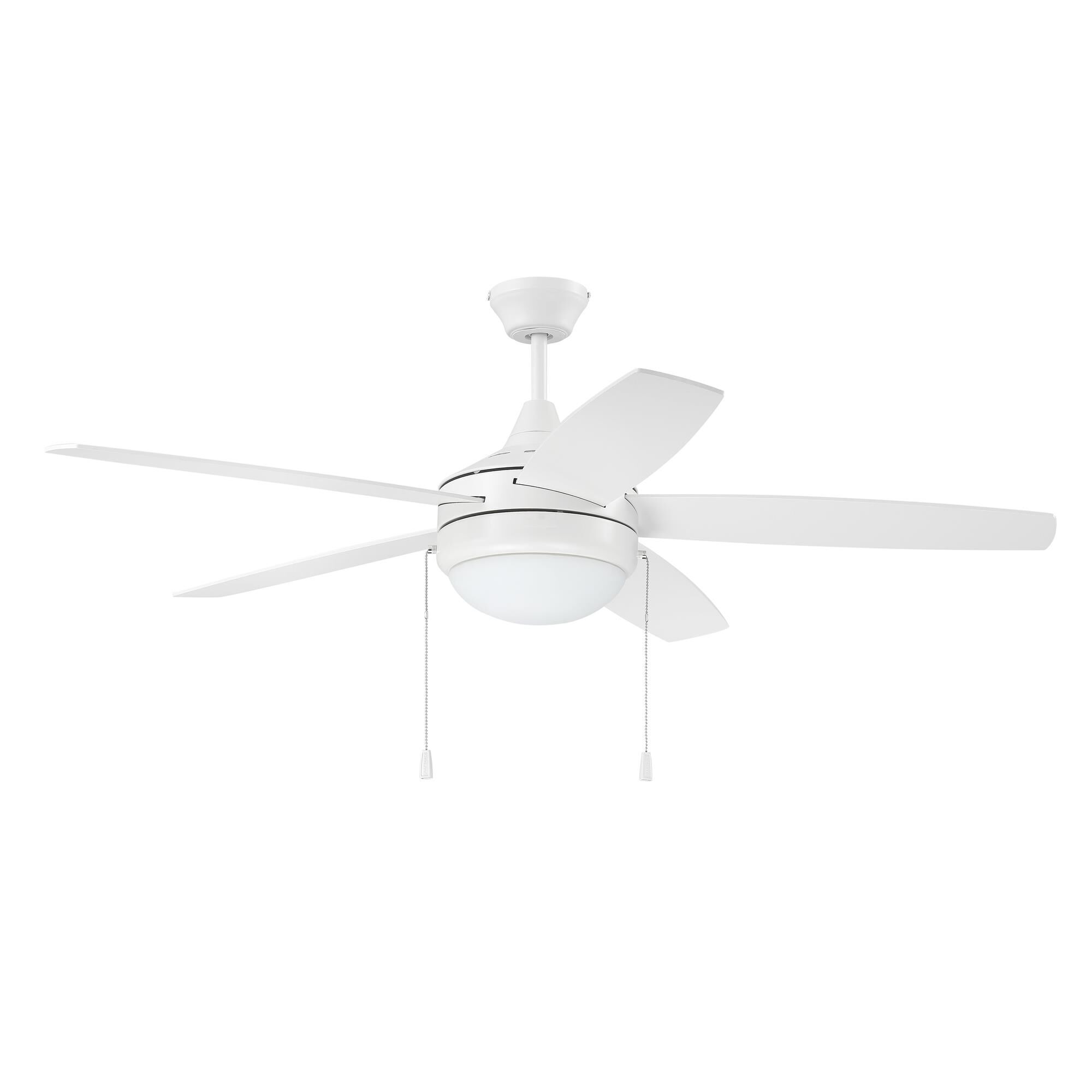 Shown in White finish and Frost White glass and Yes shade