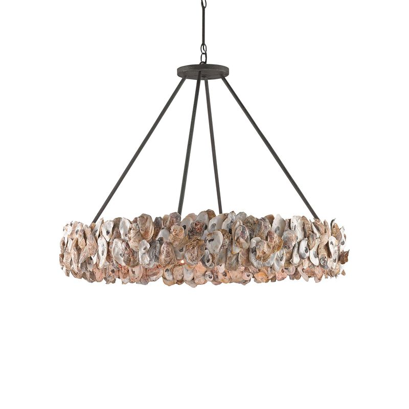 Oyster Large Chandelier by Currey & Company
