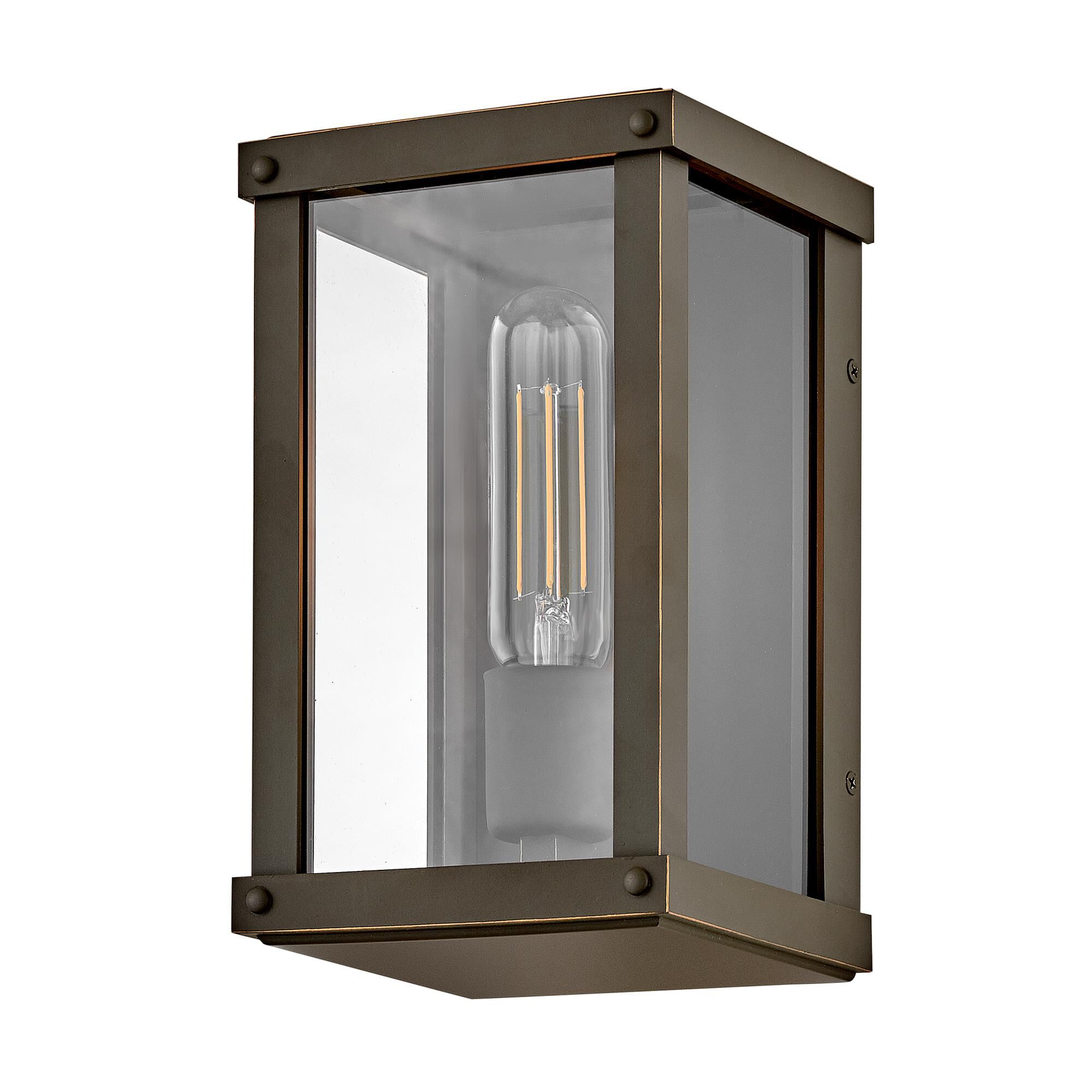 Shown in Oil Rubbed Bronze finish and Clear glass