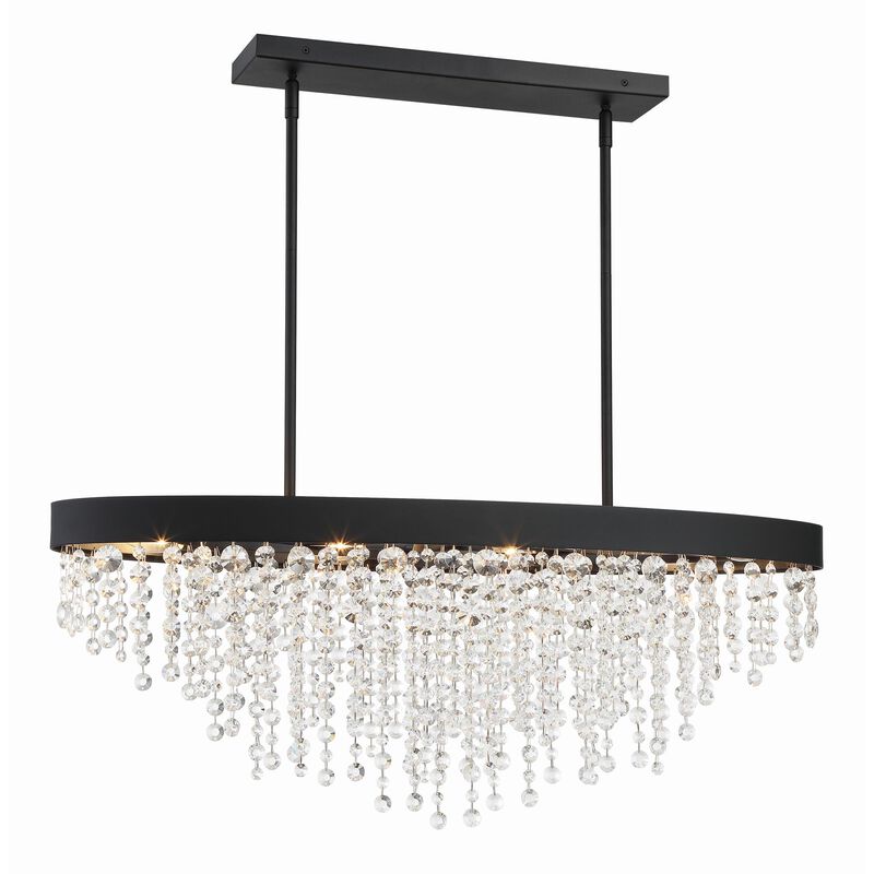 Winham 36 Inch 8 Light Linear Suspension Light by Crystorama