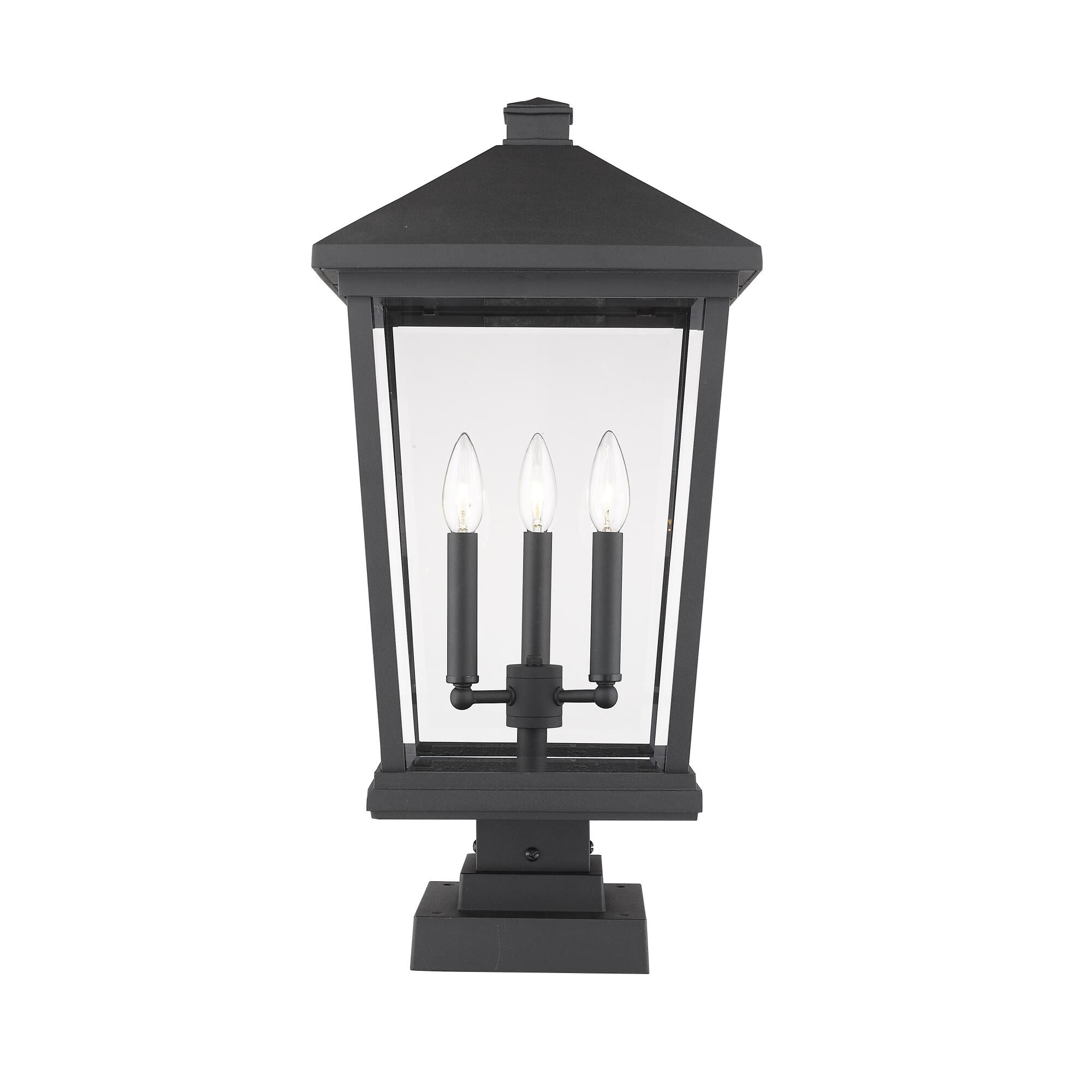 Beacon 24 Inch Tall 3 Light Outdoor Pier Lamp by Z-Lite