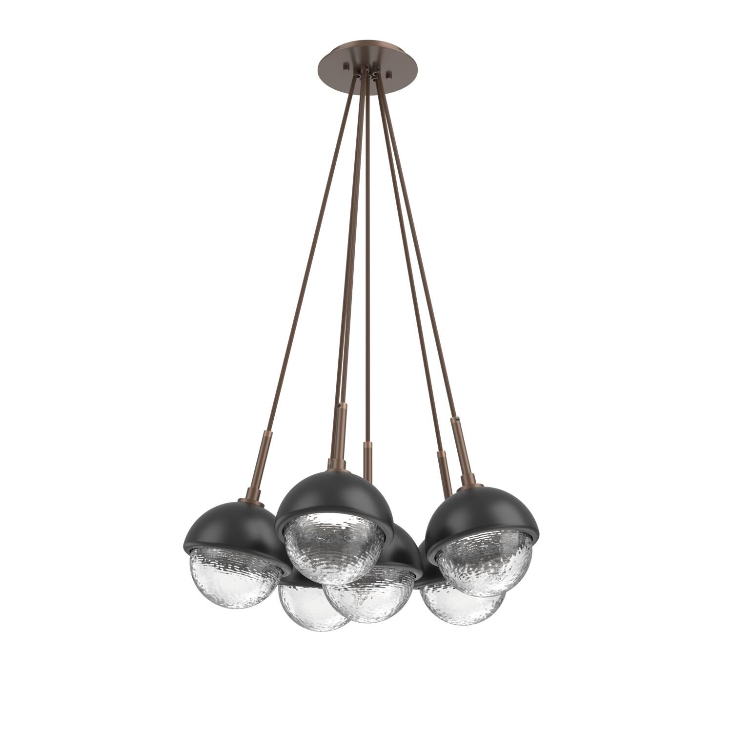 Levi Wilson Cabochon 19 Inch Multi Pendant Light by Hammerton Studio