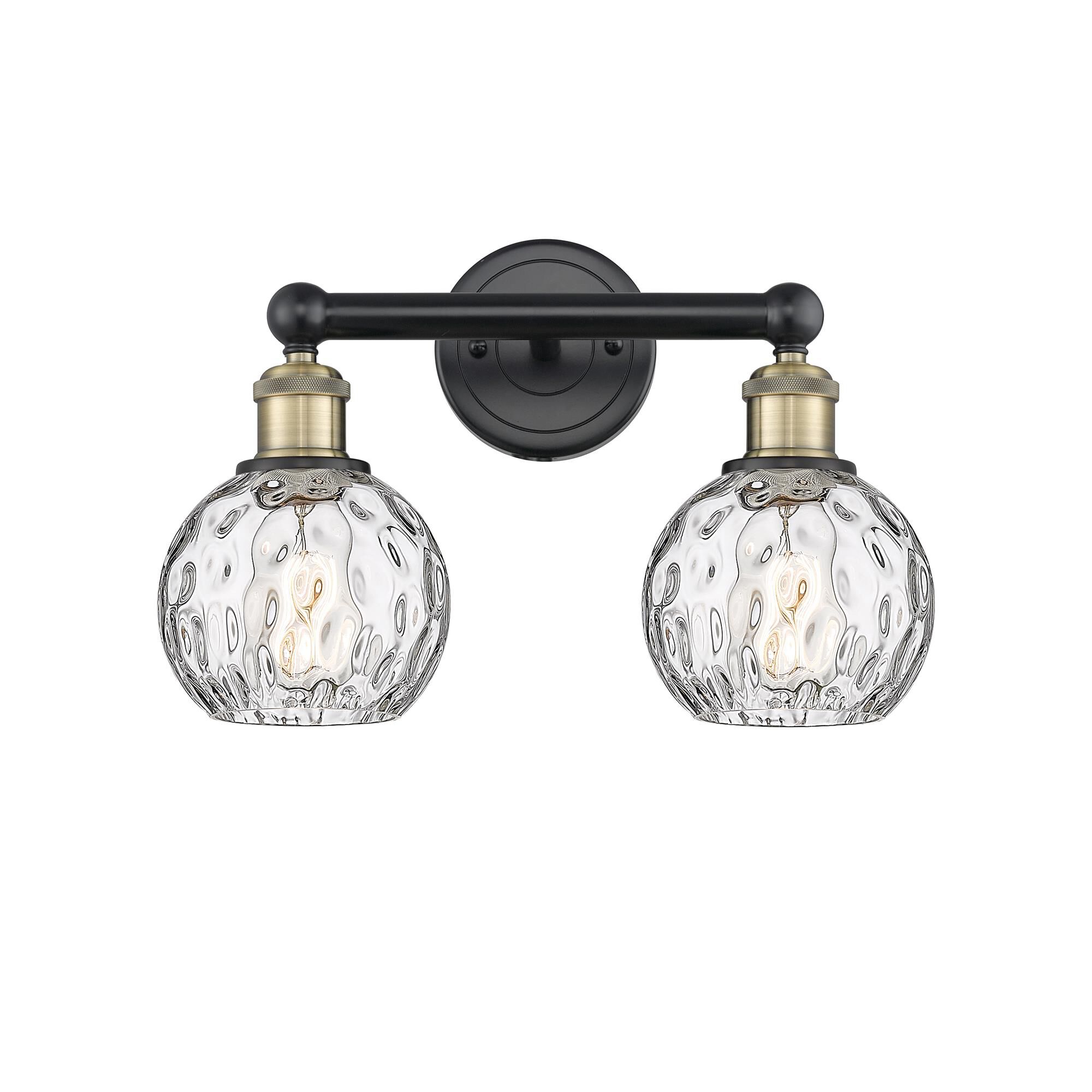Bruno Marashlian Athens Water Glass 15 Inch 2 Light Bath Vanity Light by Innovations Lighting
