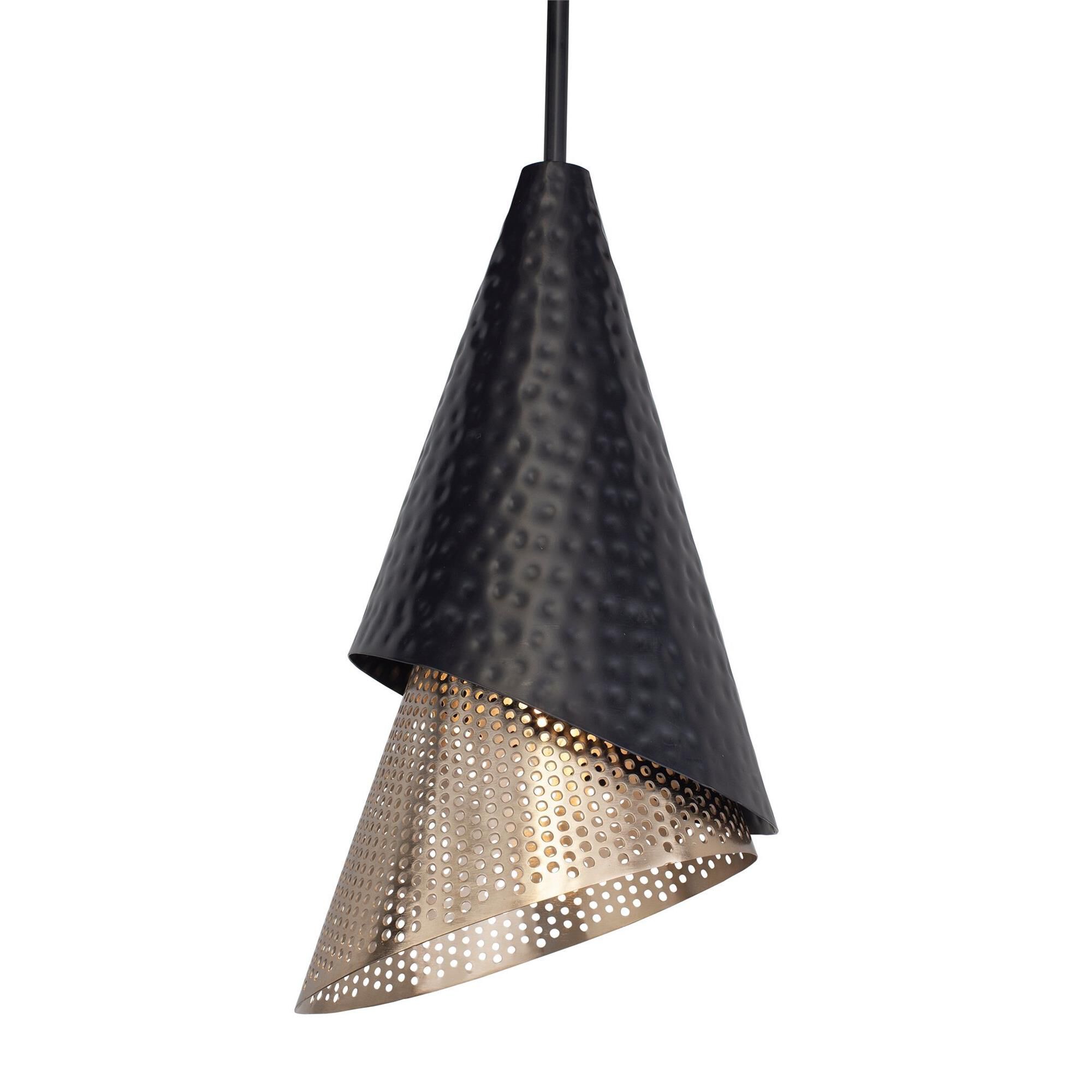 Shown in Black, Gold finish