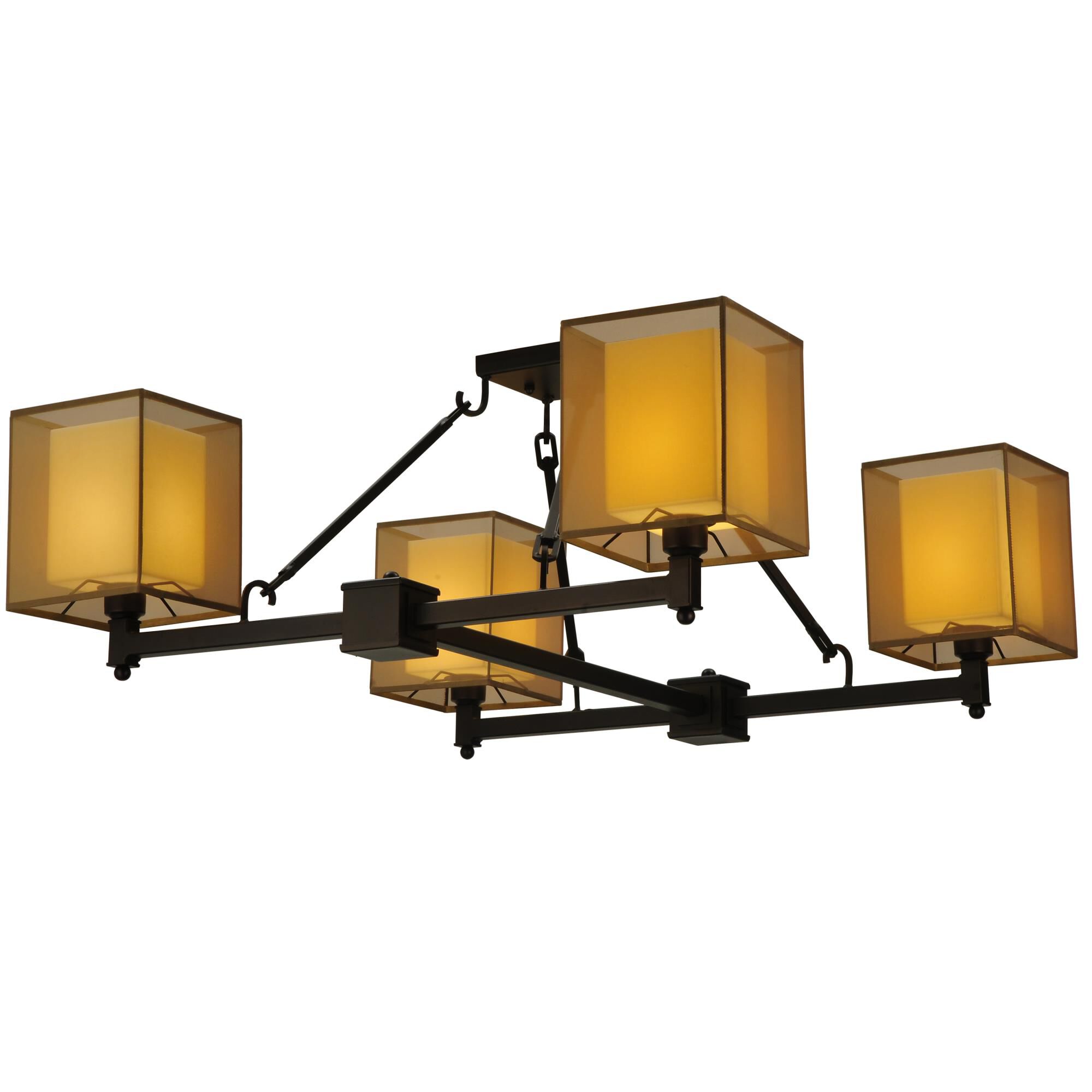 Horizon Bay 51 Inch 4 Light Semi Flush Mount by Meyda Lighting