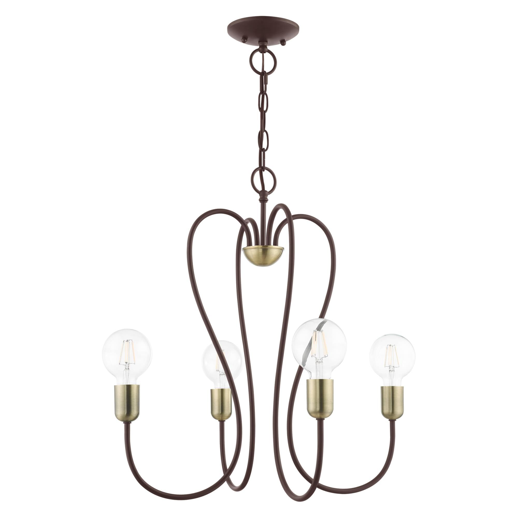 Lucerne 4 Light Mini Chandelier by Livex Lighting