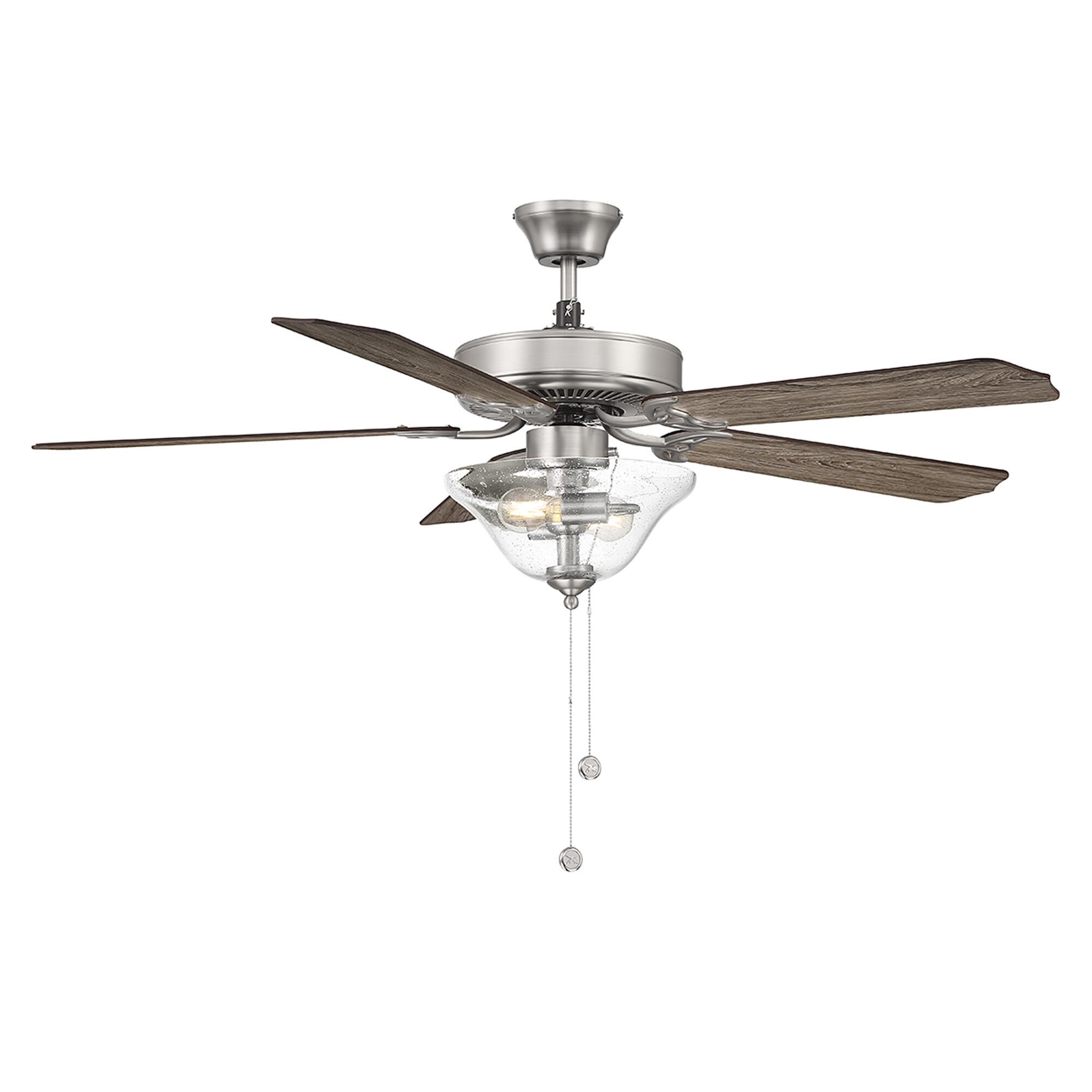 Shown in Brushed Nickel finish and Clear Bubble glass