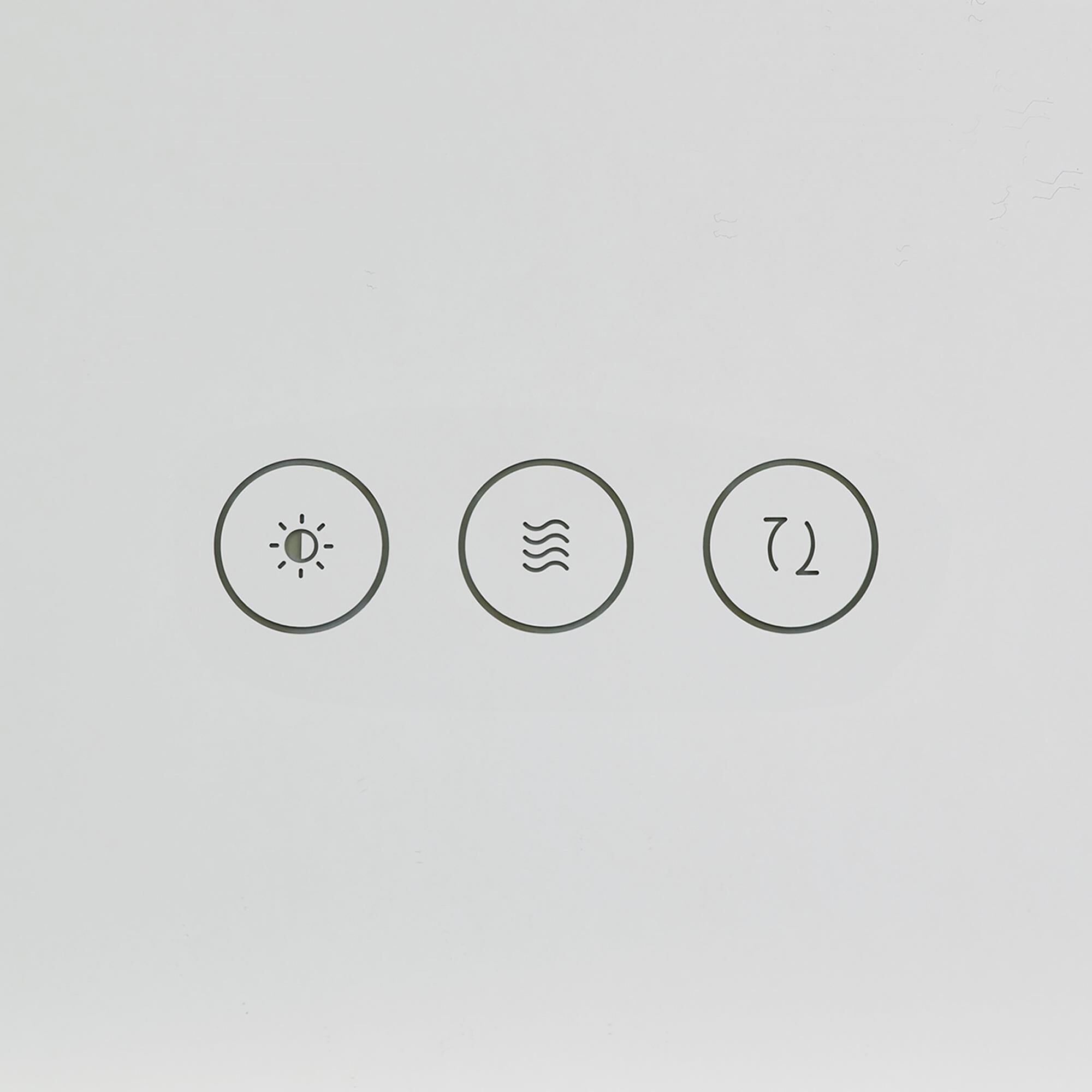 Shown in Might Bright White finish and Mirror Glass shade