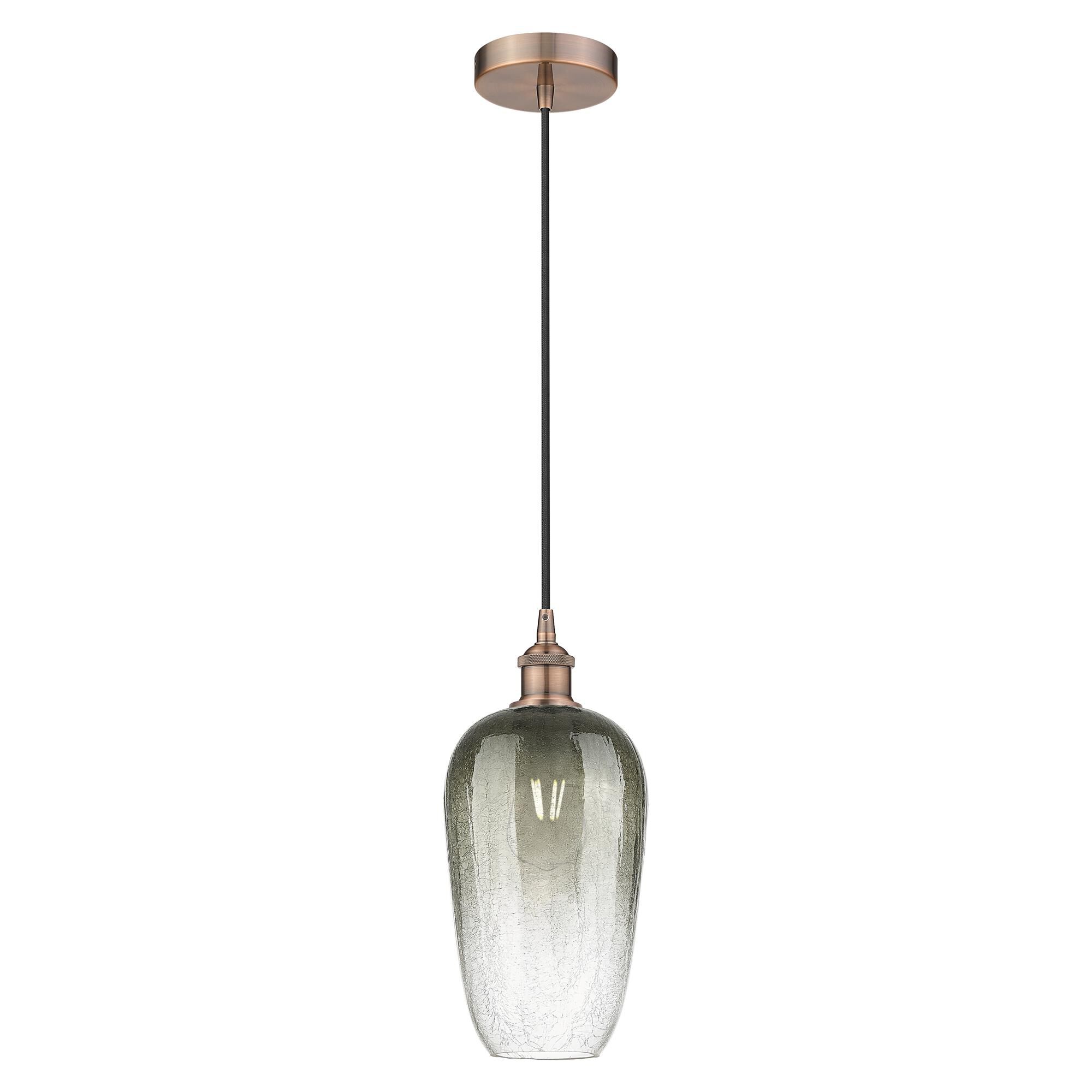 Shown in Antique Copper finish and Slate glass