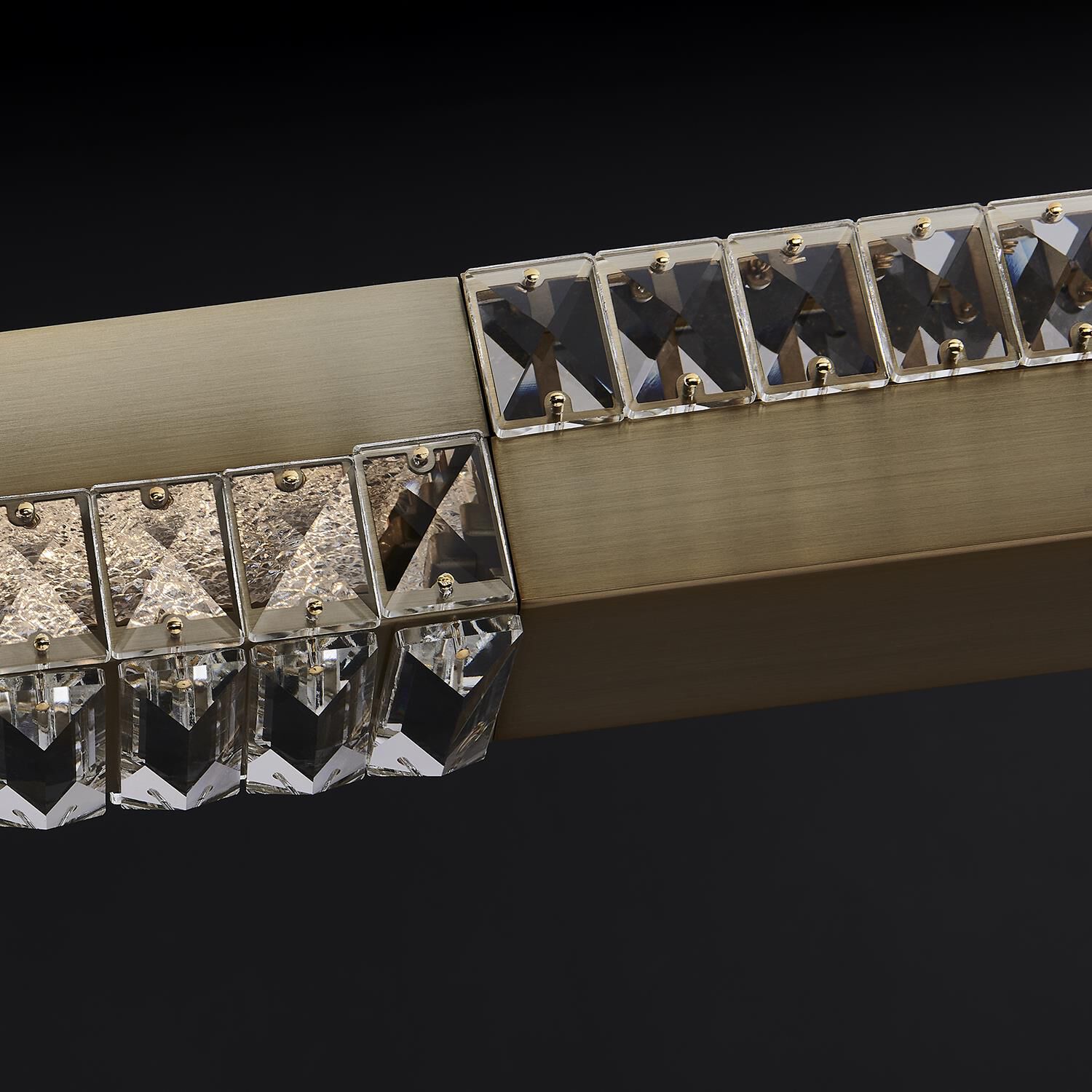 Shown in Winter Brass finish and Firenze Clear crystal