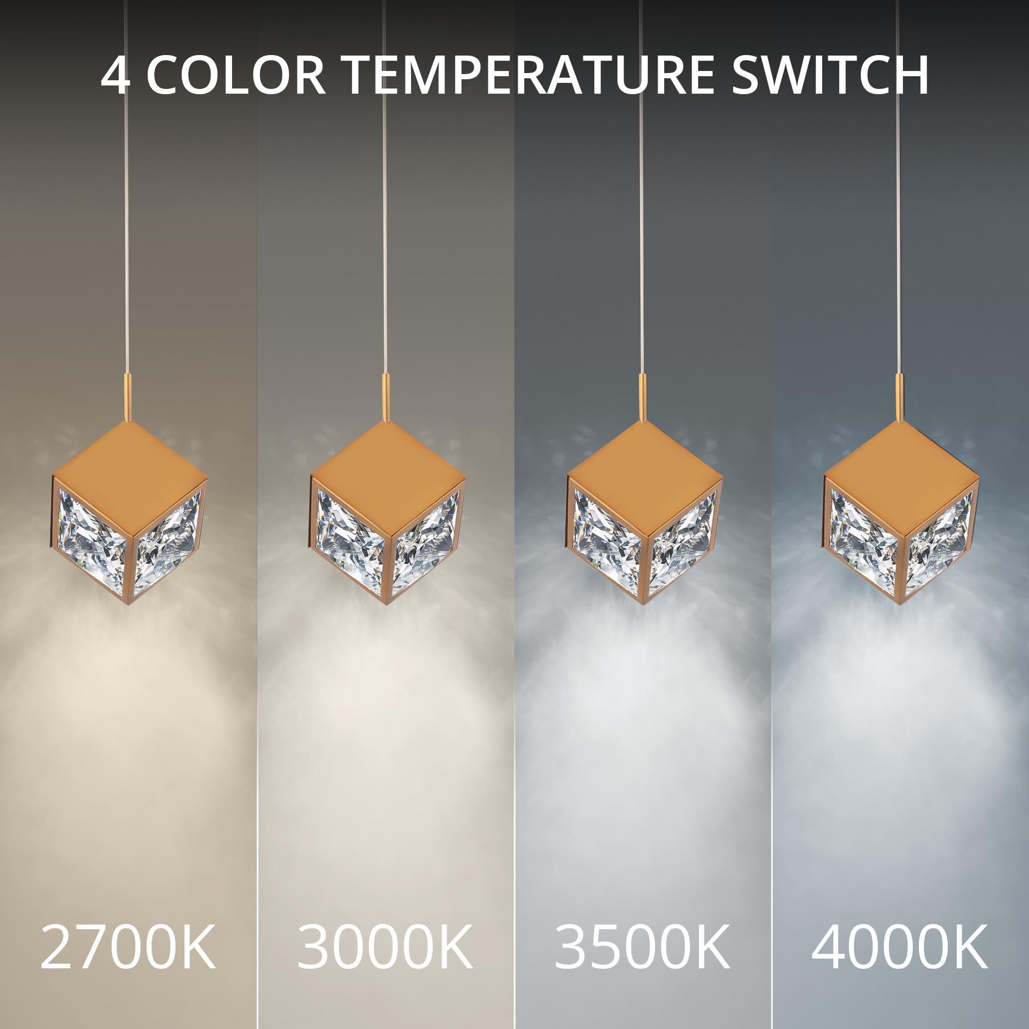 dweLED Ice Cube 6 Inch LED Mini Pendant