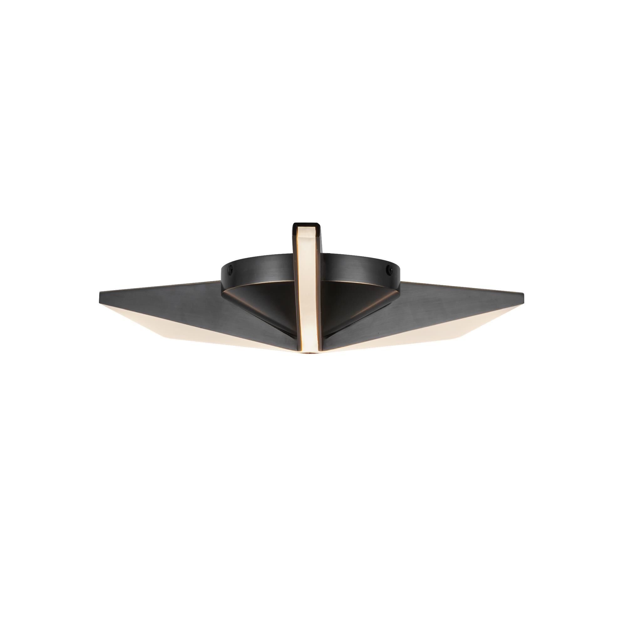 Shown in Urban Bronze finish and Frosted Acrylic Light Guide glass