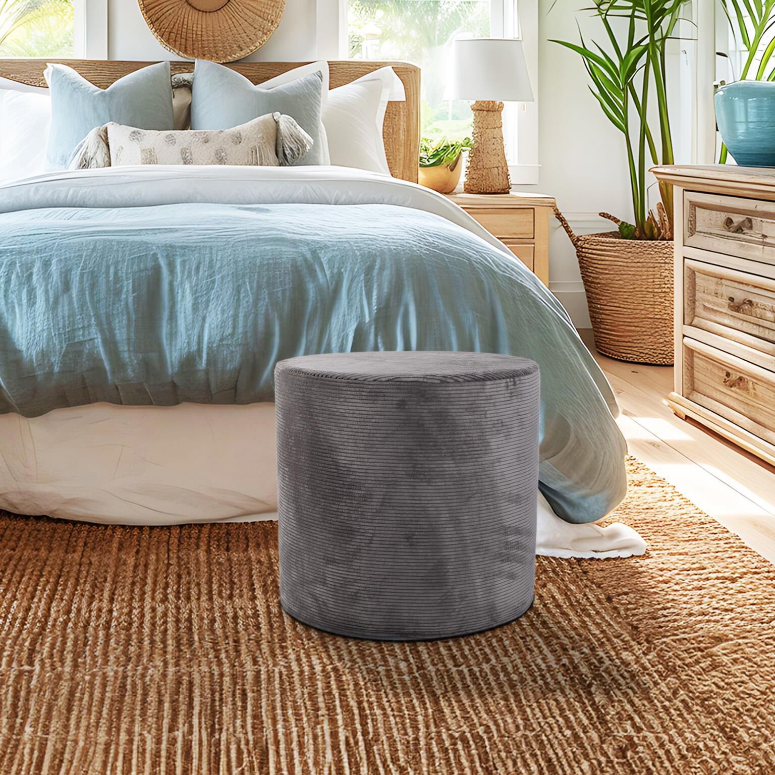 The Pana Blocks & Cylinders Ottoman by Howard Elliott Collection