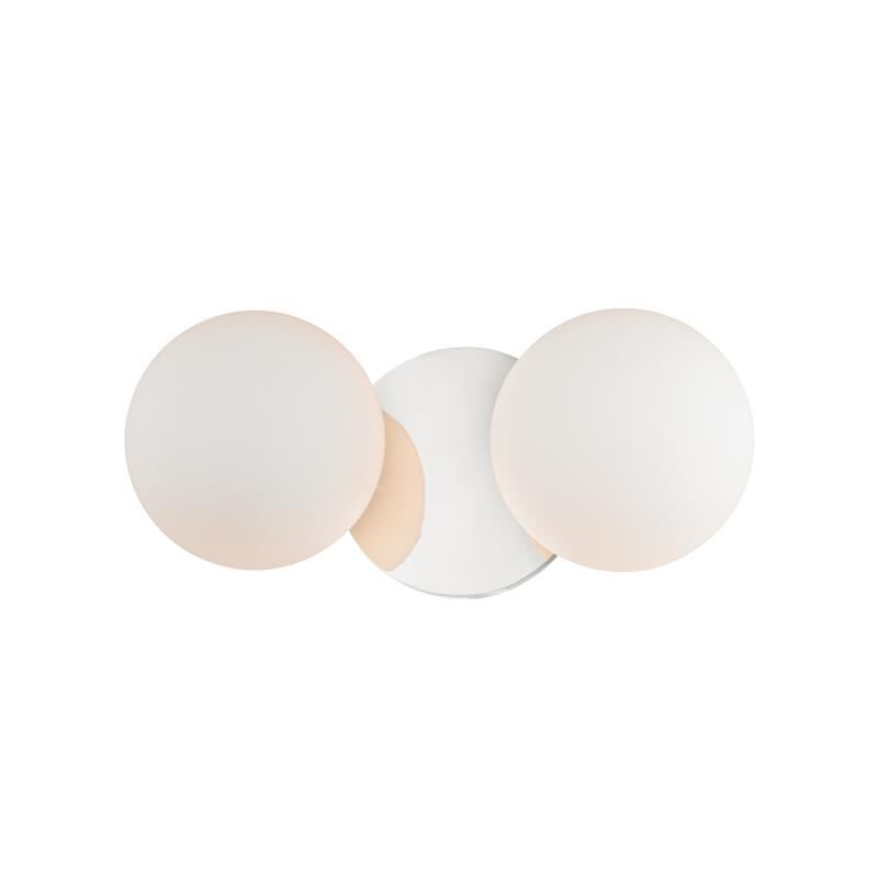 Shown in Polished Chrome finish and Opal glass