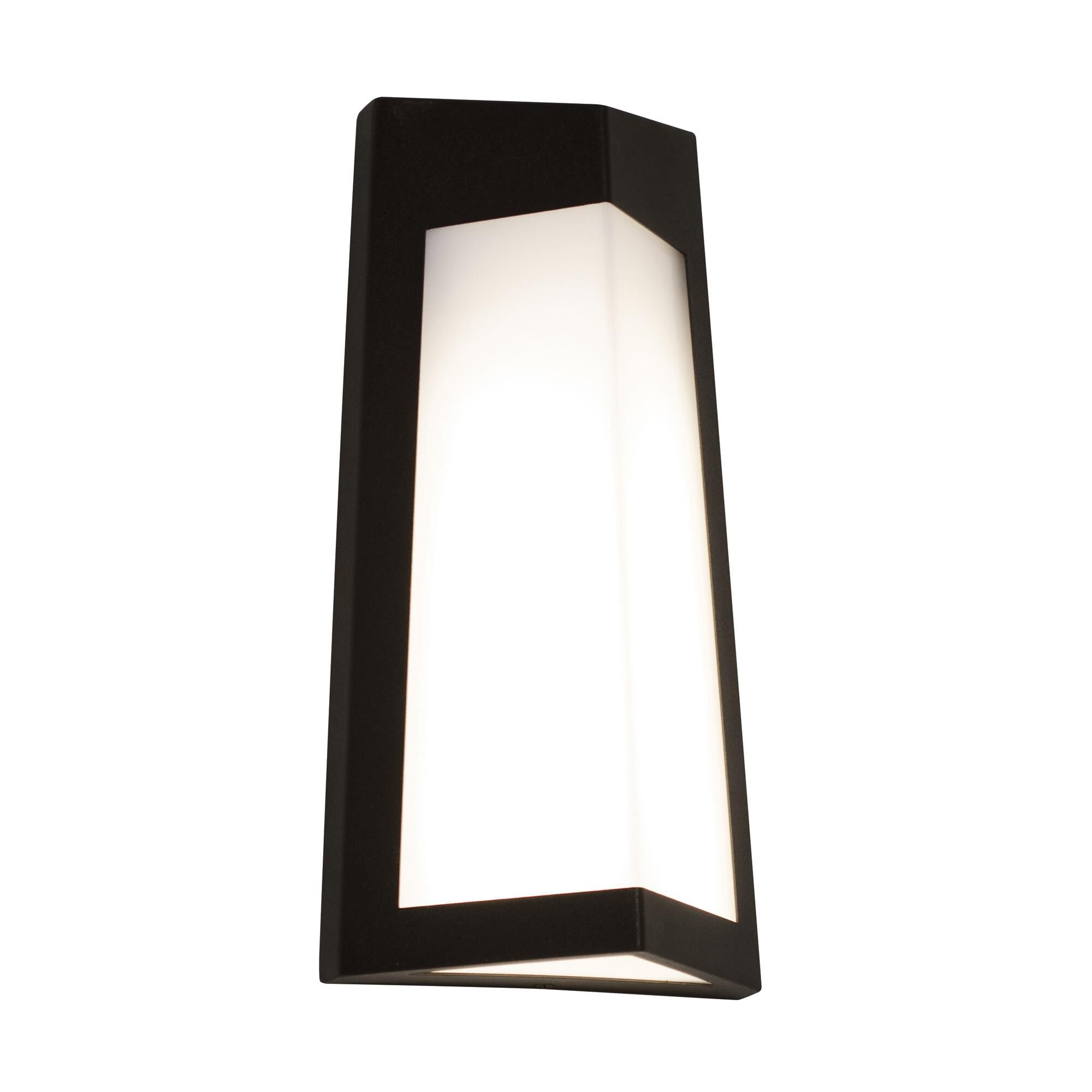 Shown in Textured Bronze finish and White Acrylic glass and 120-277 Volt Dimmer accent