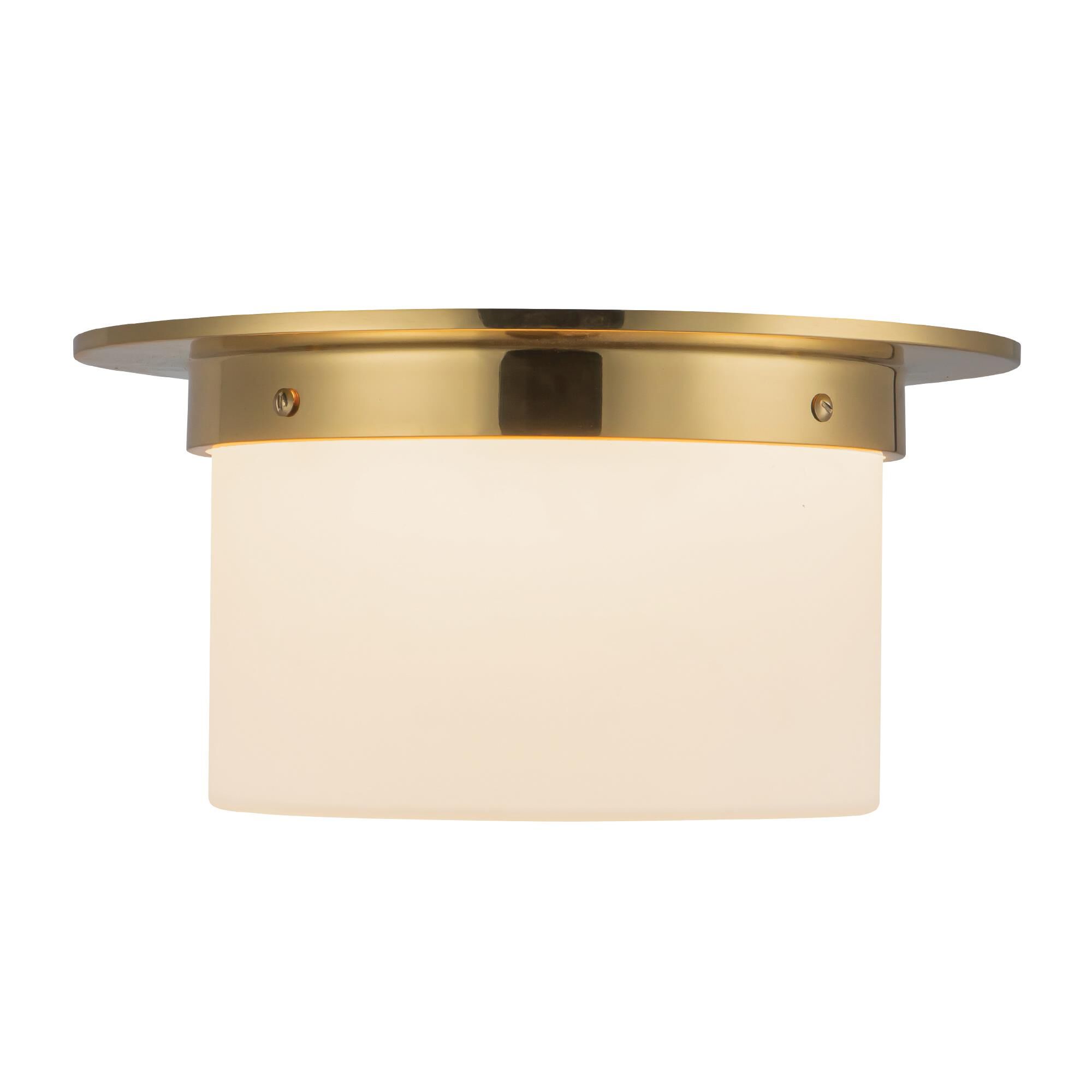 Shown in Patina Brass finish and Matte Opal glass