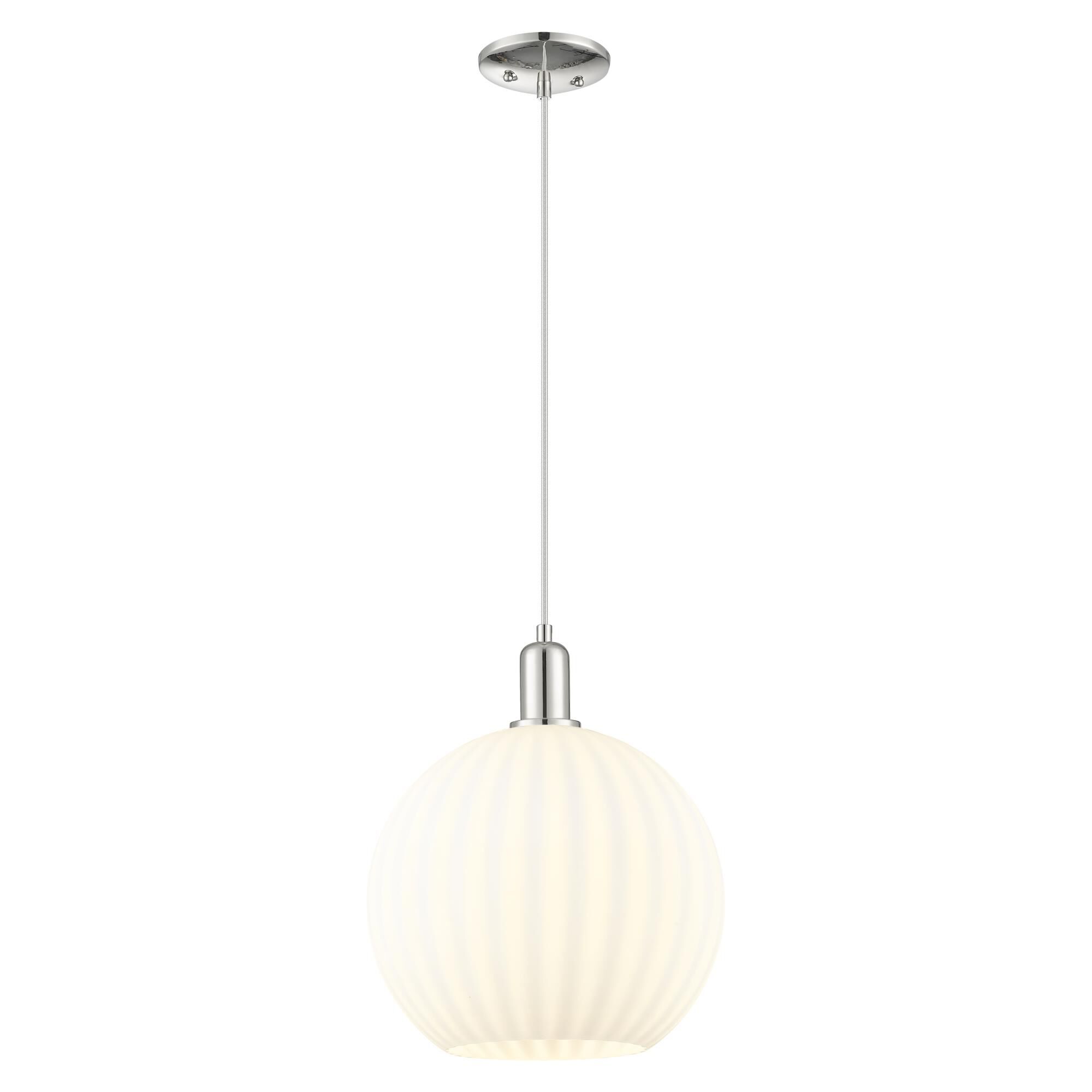 Bruno Marashlian White Venetian 12 Inch Mini Pendant by Innovations Lighting